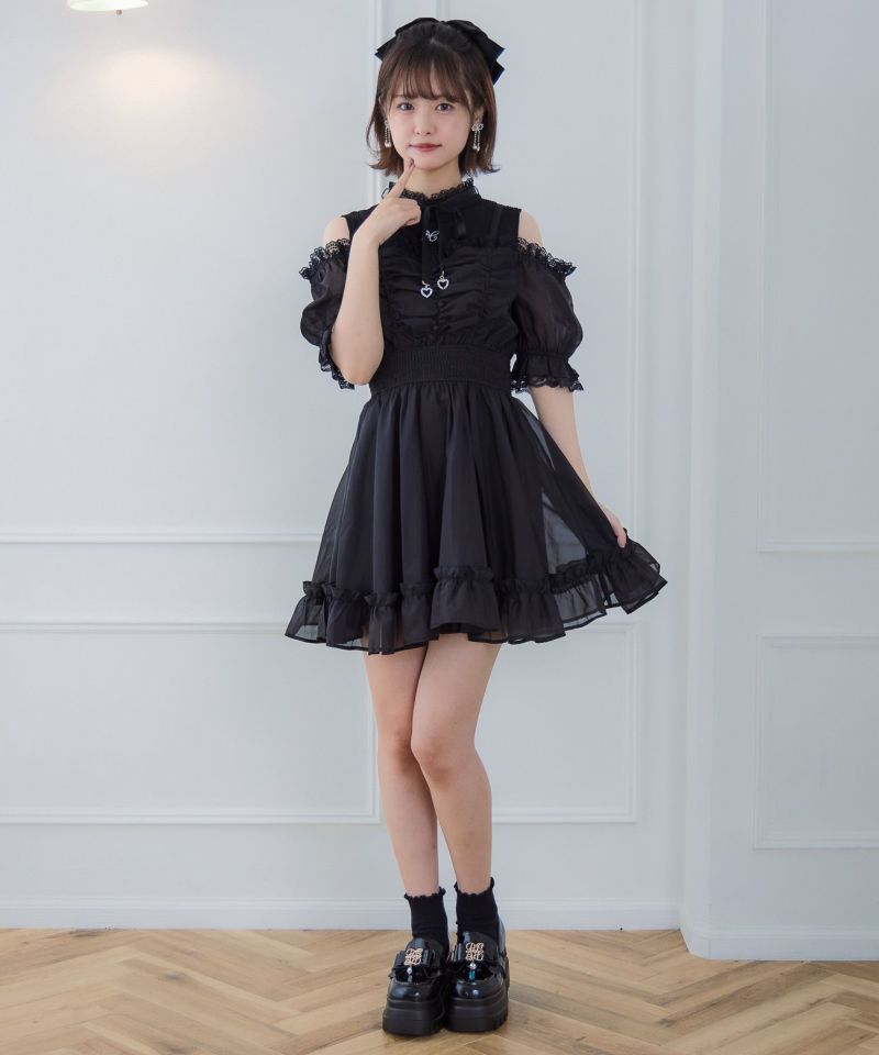 レイヤード風オフショルワンピース | Rlab store