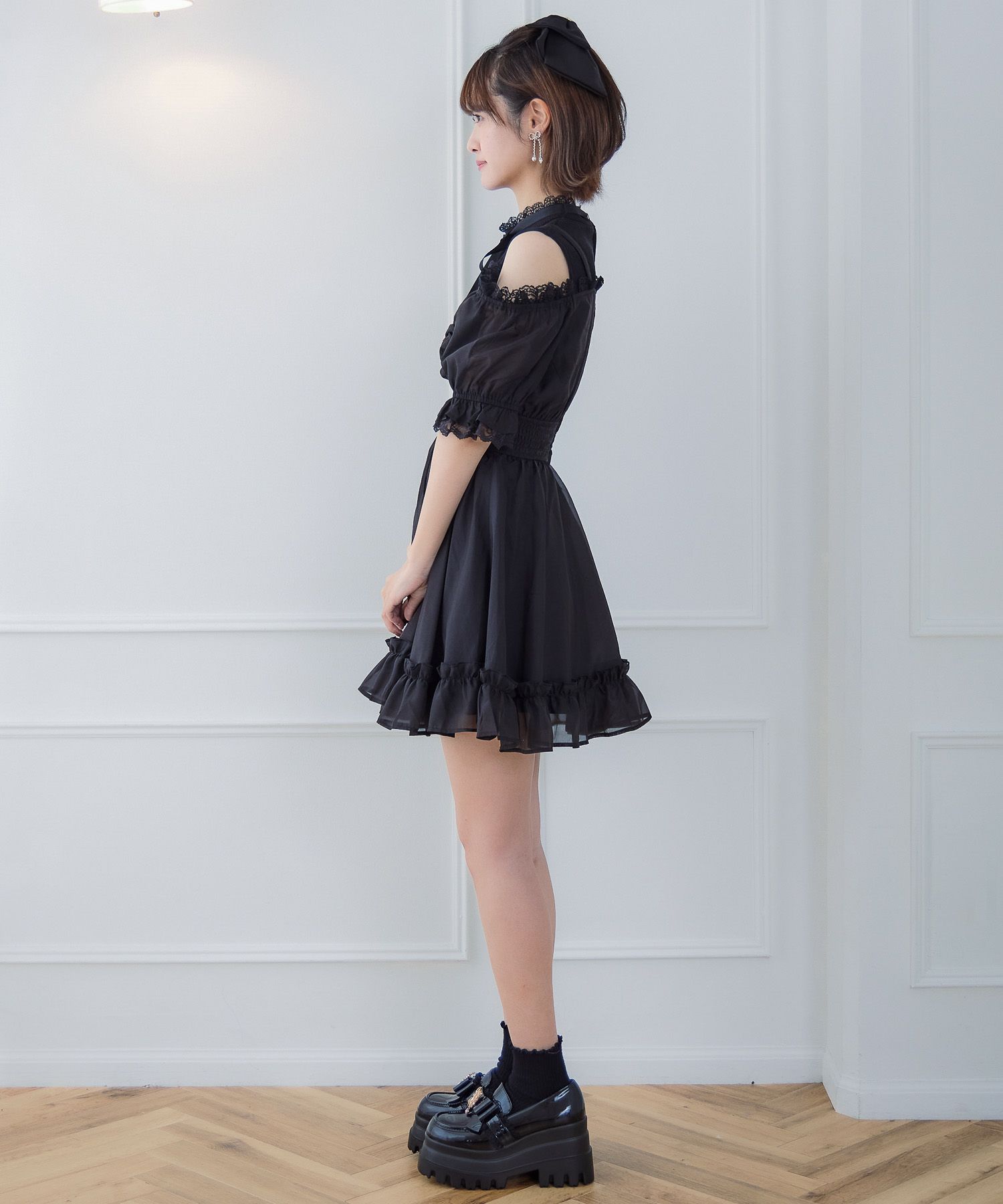 レイヤード風オフショルワンピース | Rlab store