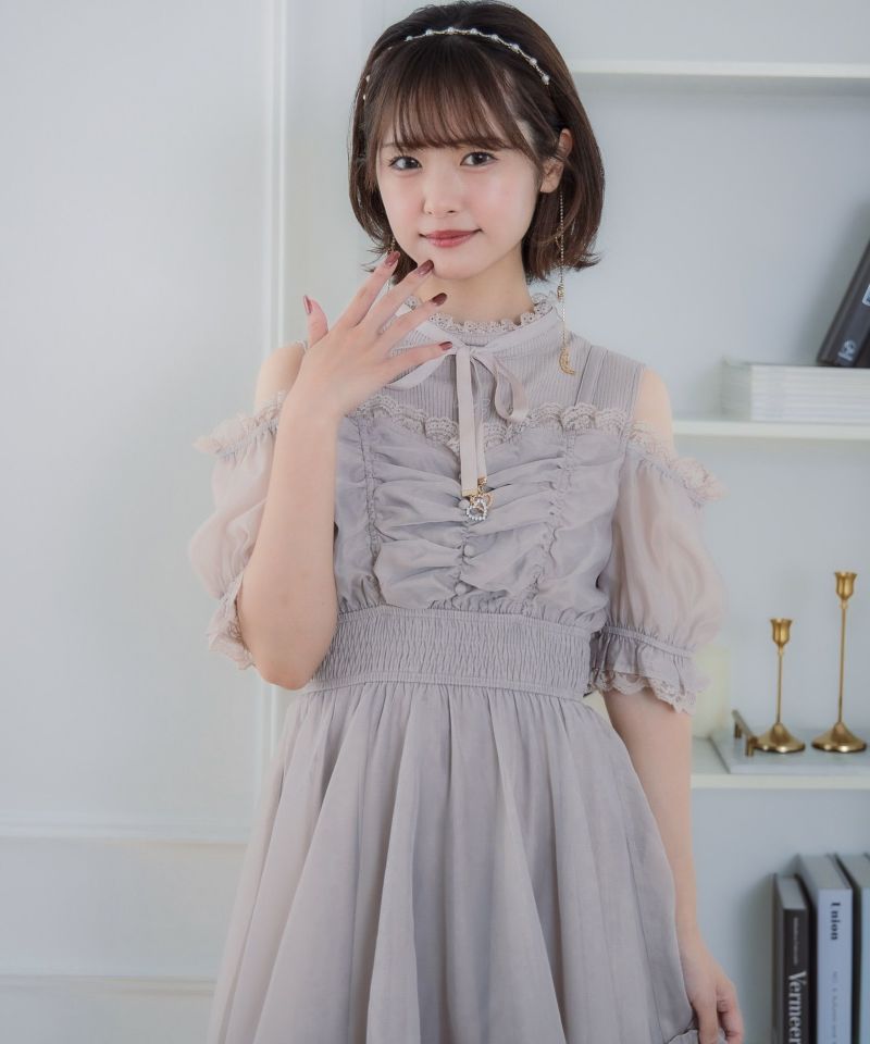 Rmine オフショルワンピース レイヤード風オフショルワンピース | Rlab store