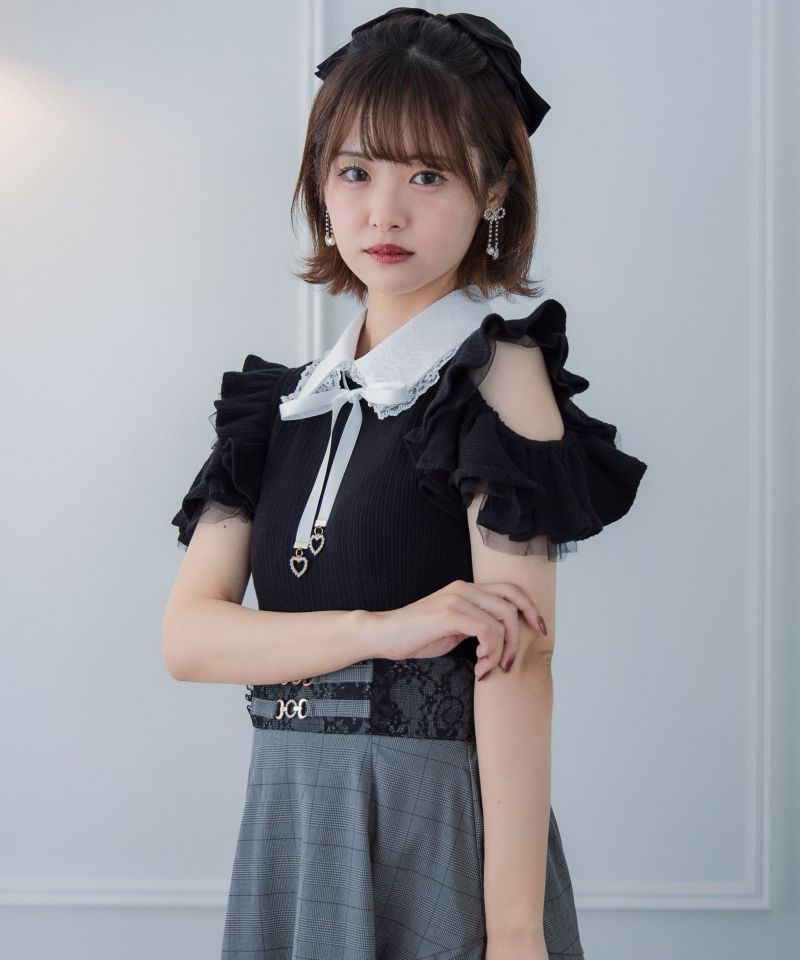 ショルダーフリル M とラッフルS ラッフルフリルバッグ（トートバッグ）｜LANVIN en Bleu
