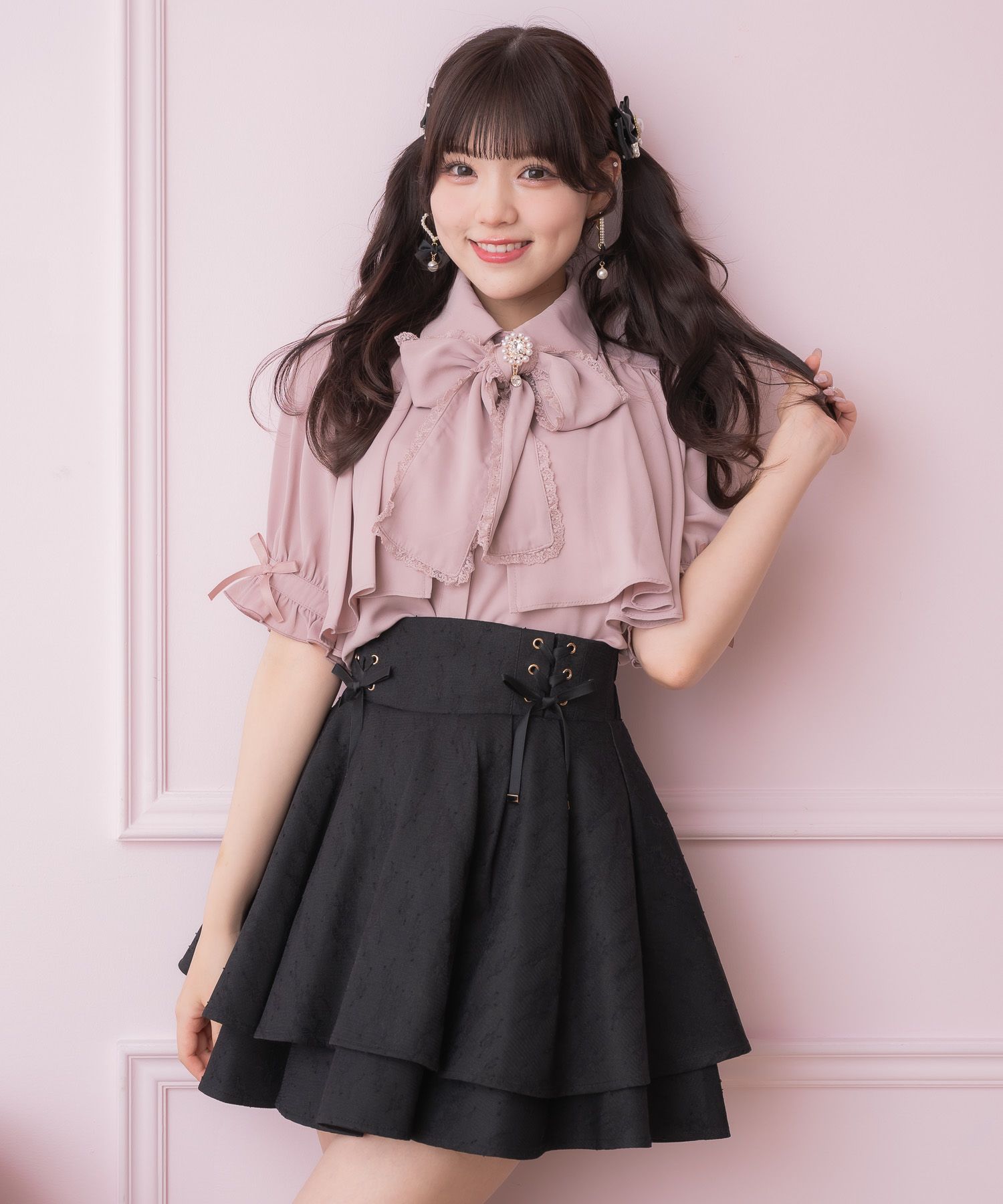 レースボンディングダブルフレアスカパン | Rlab store