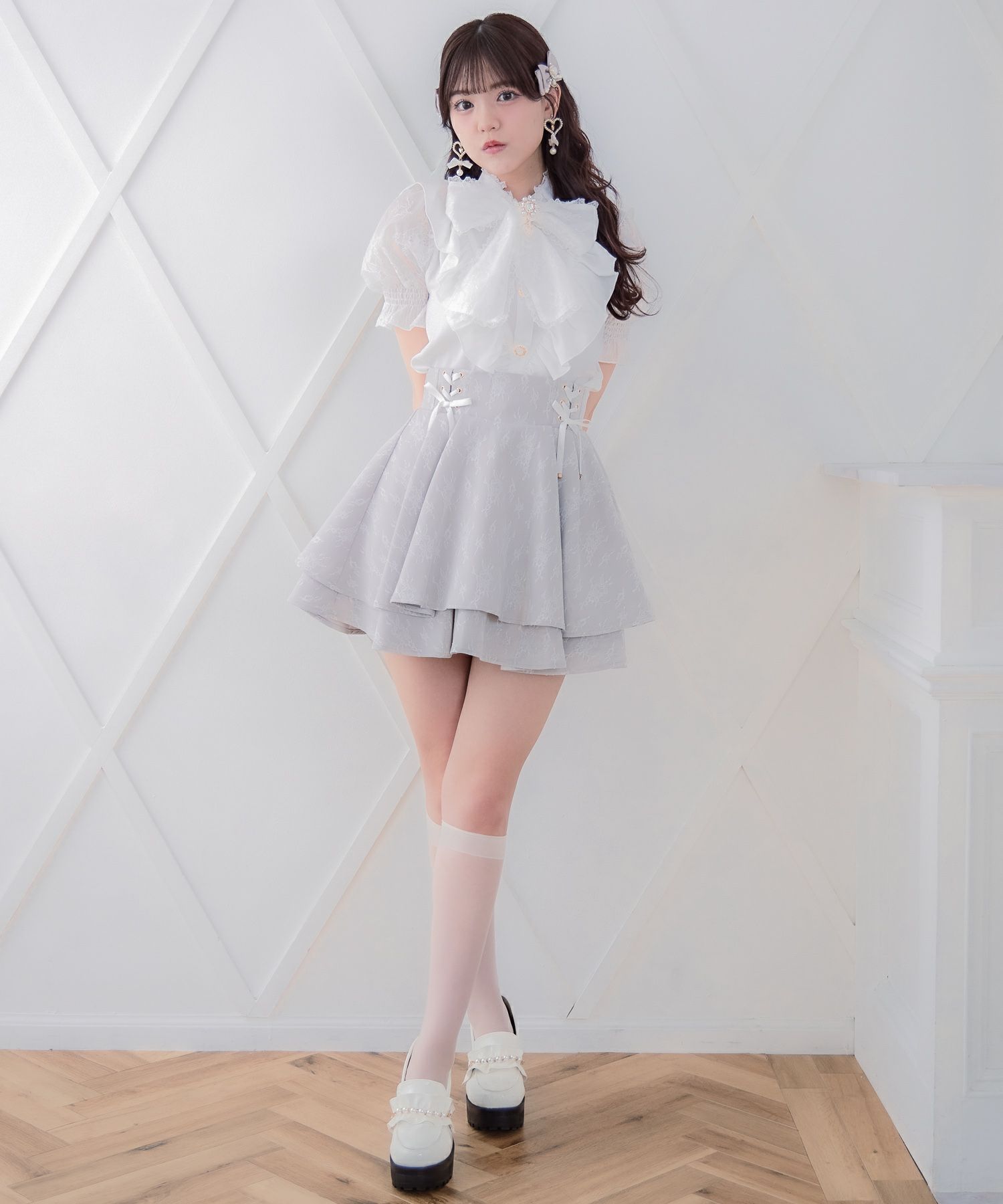 レースボンディングダブルフレアスカパン | Rlab store