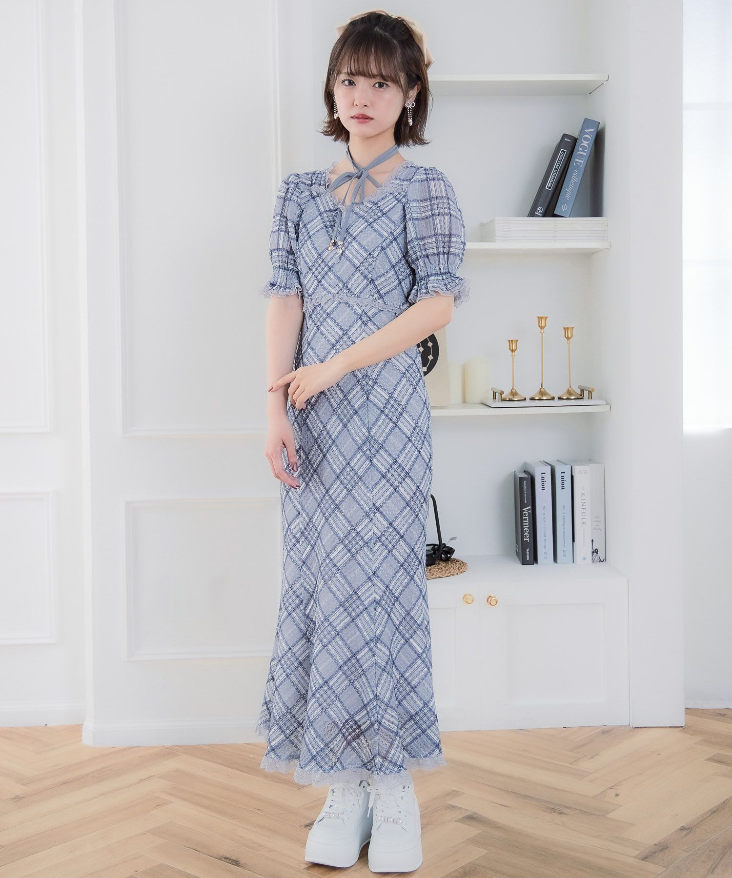 レーシーチェックワンピース | Rlab store