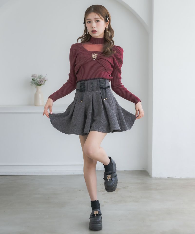 couture BY ROJITA シアーデコルテツイストリボンニット シアーデコルテツイストリボンニット | Rlab store