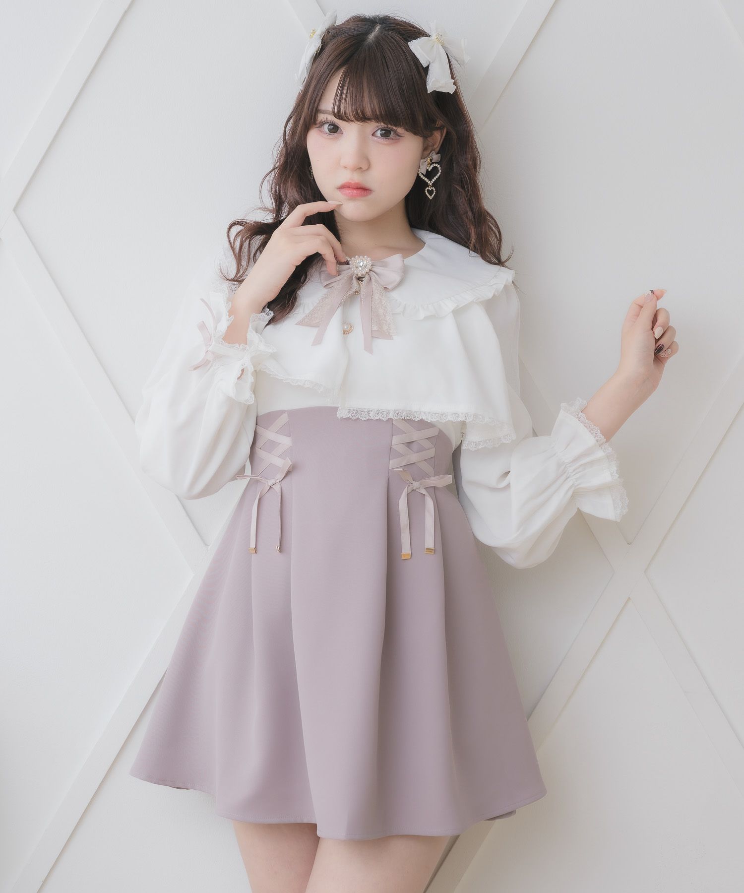 花柄シアーラッフルワンピース | Rlab store