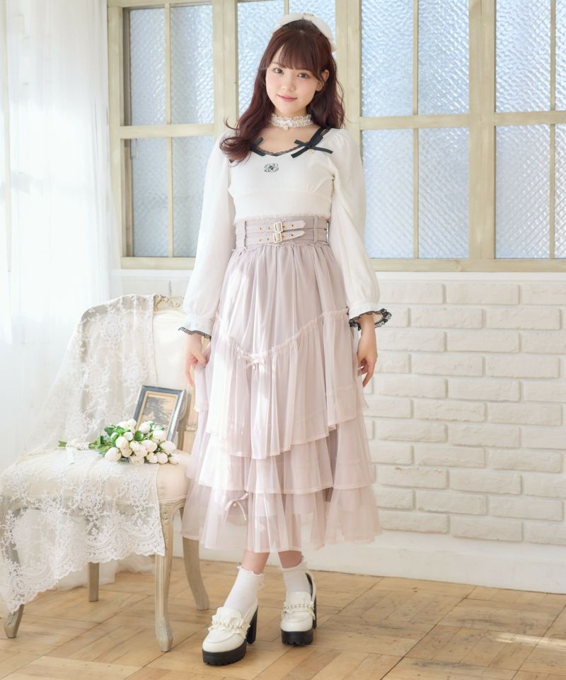 ブルレラ　チュールティアードスカート チュールティアードスカート | Rlab store
