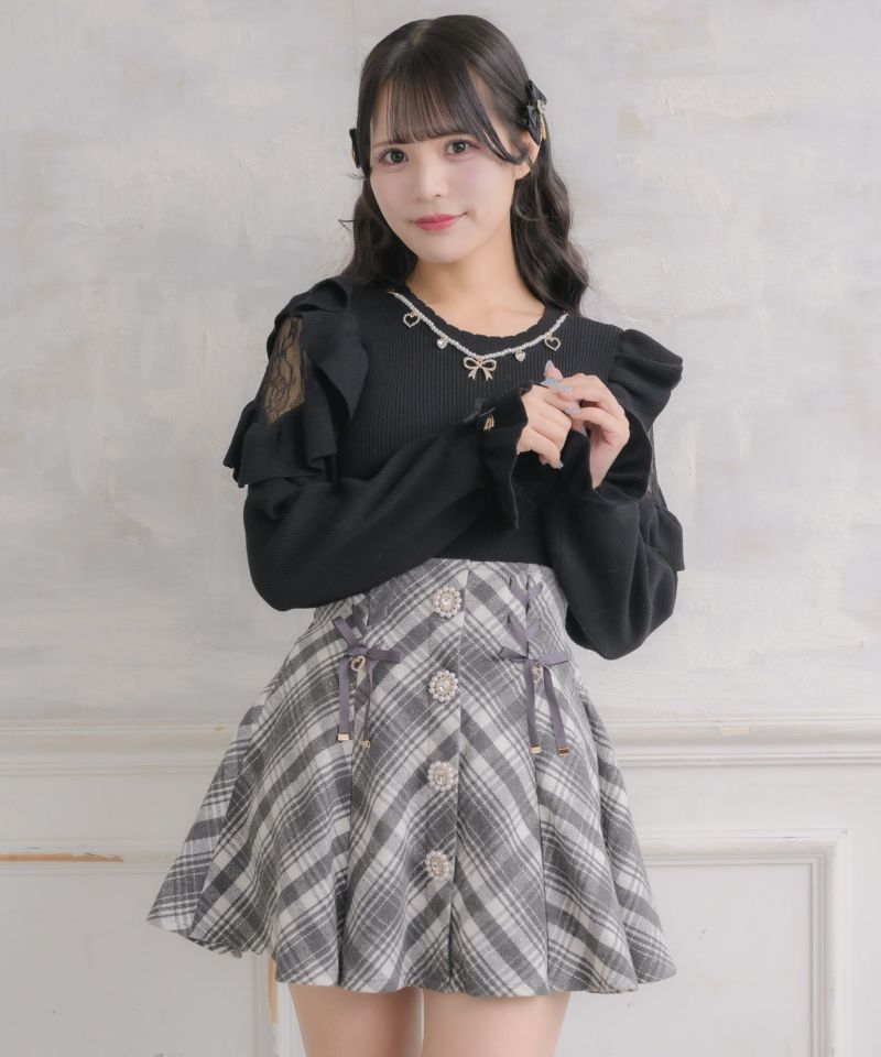 ETRE フリルトップス SANTEスタンドカラーフリルトップス(F WHITE): トップス │ ETRE