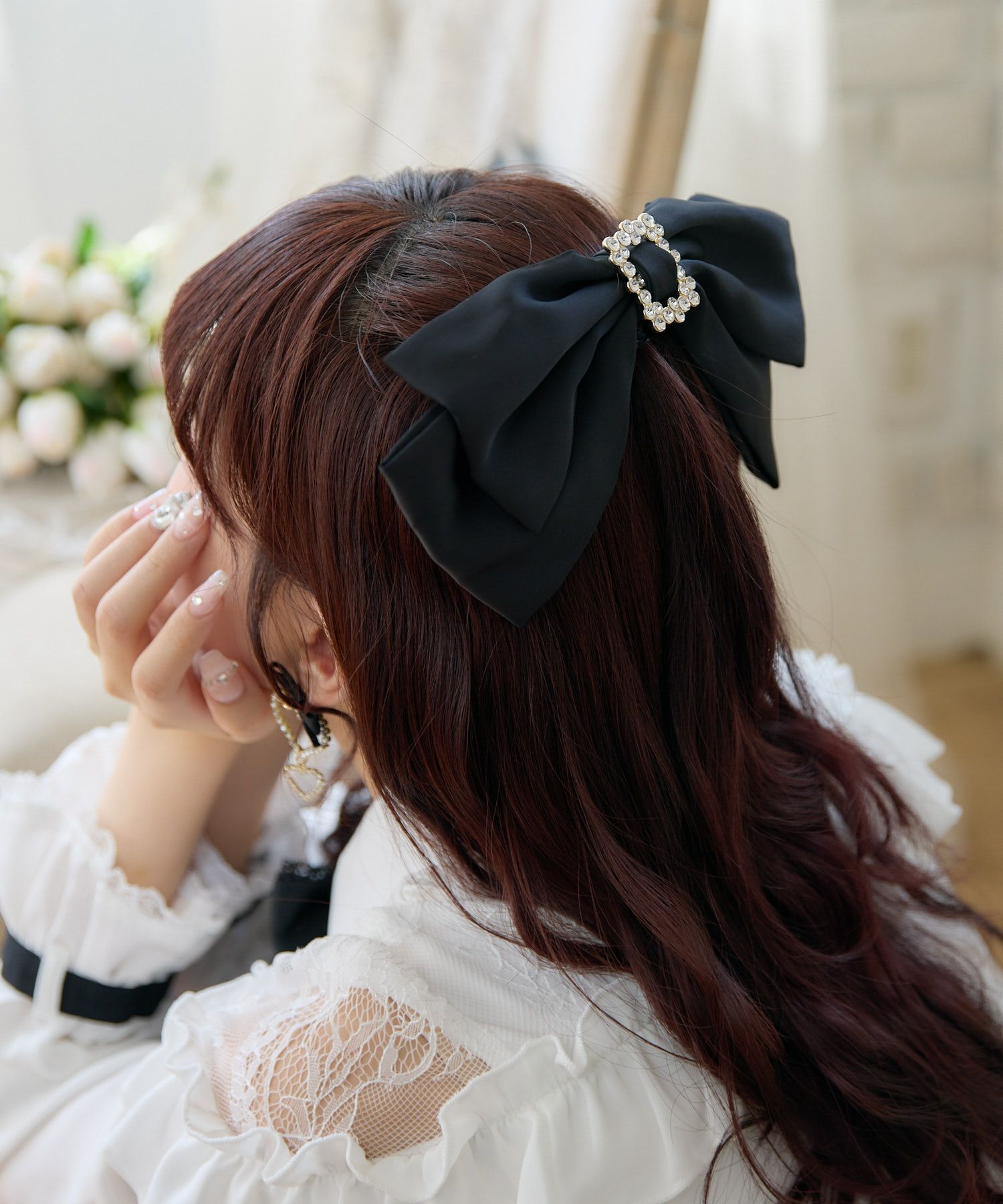 スクエアビジュBIGリボンバレッタ | Rlab store