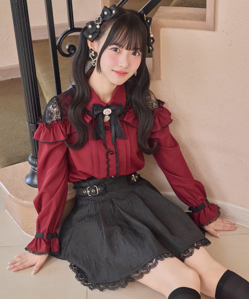 【コーデ売り】ROJITA ブラウス＆バッスルスカート ROJITA スカート サイドバックルスカート : ZOZOTOWN Yahoo!店