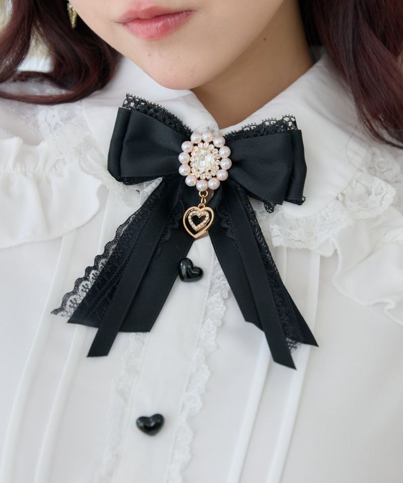 肩レーシーフリル切替ブラウス | Rlab store