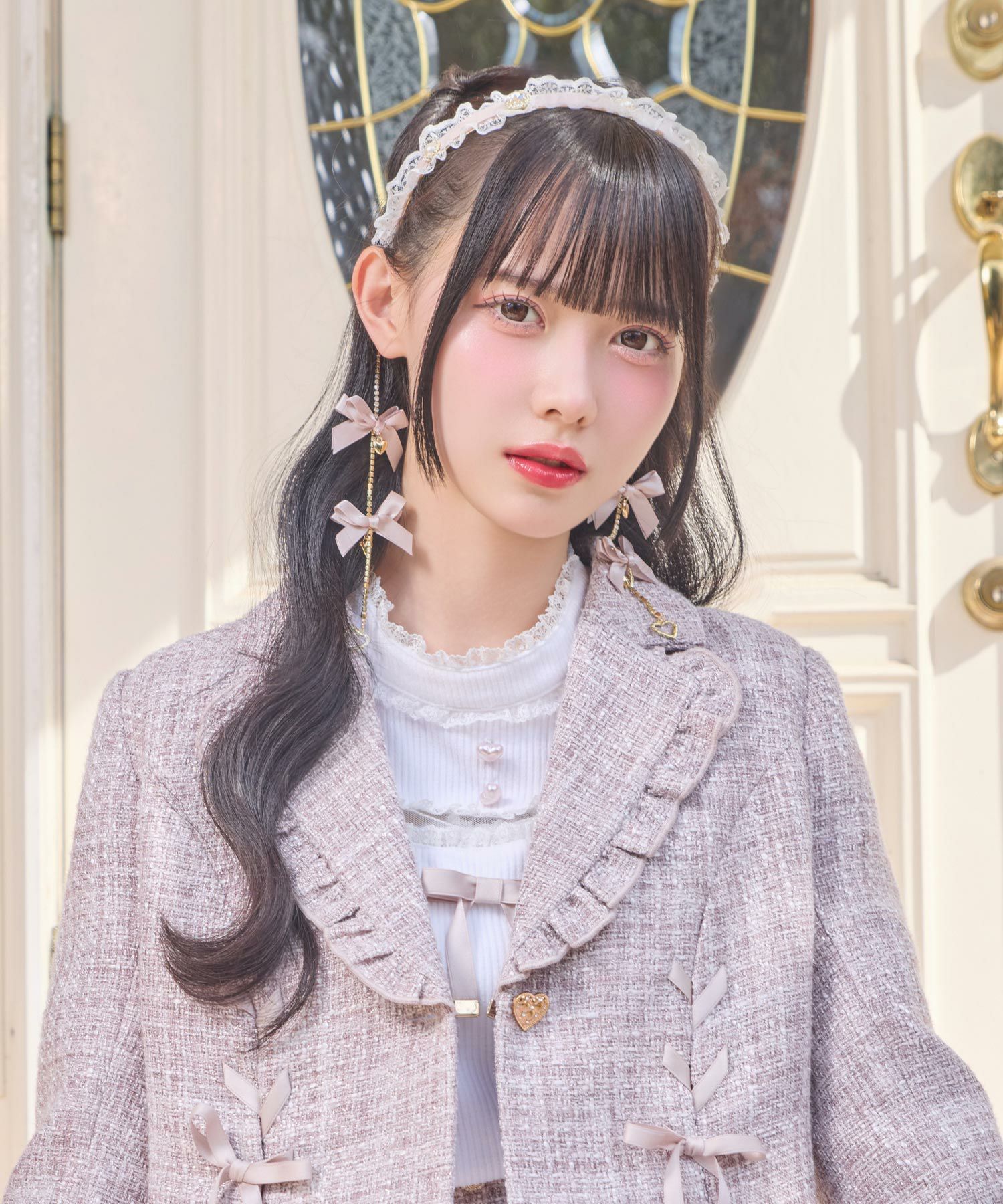 チェーンリボンレースフリルカチューシャ | Rlab store