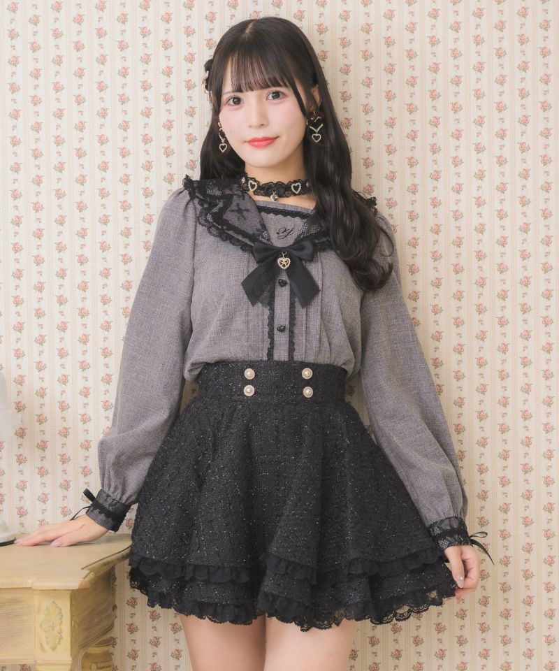 ワンポイント刺繍セーラーブラウス | Rlab store