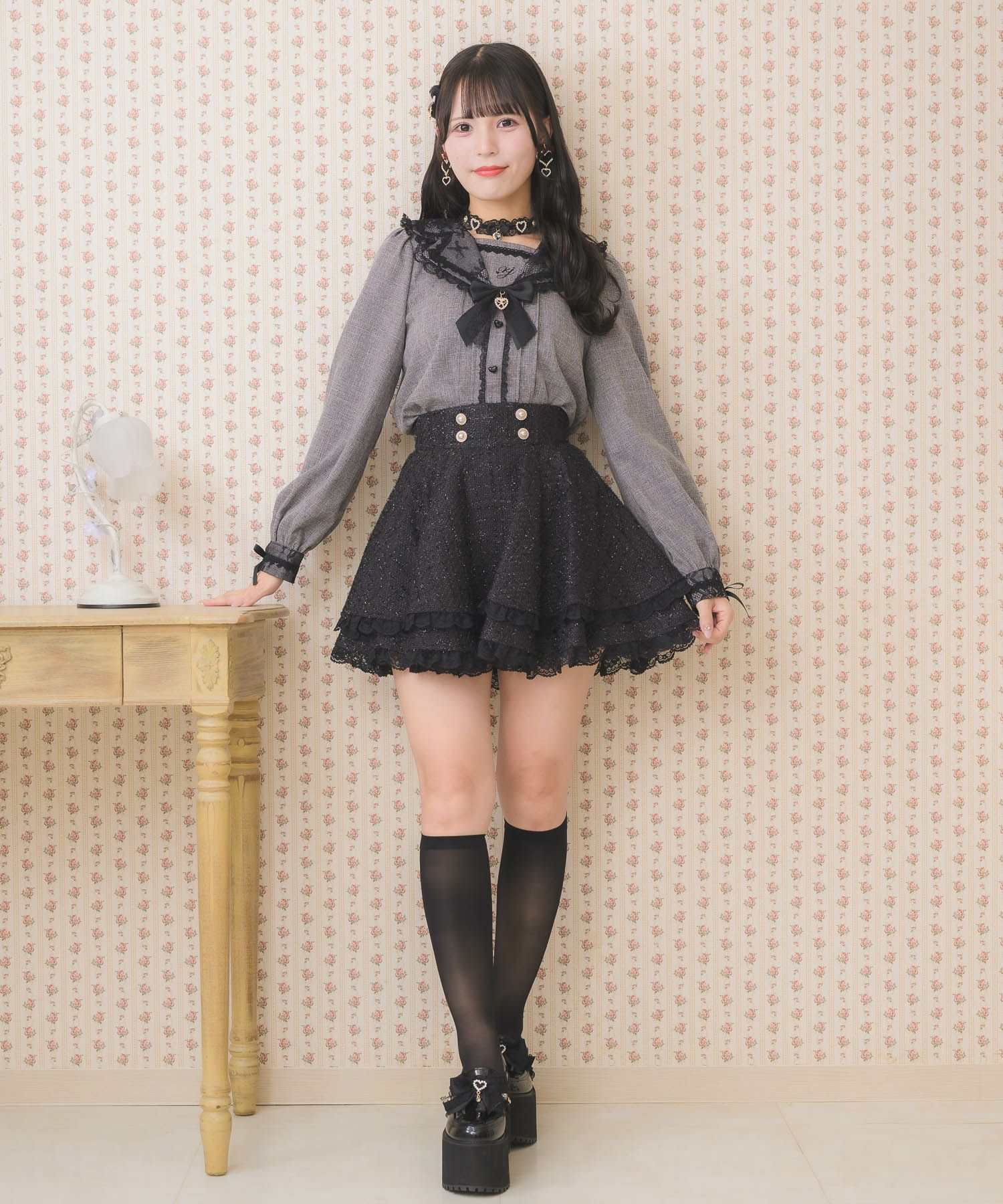 ワンポイント刺繍セーラーブラウス | Rlab store