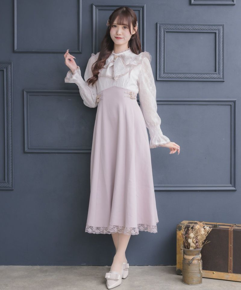 ロイスクレヨン秋冬物ジレドッキングワンピースレジメンタルストライプ日本製