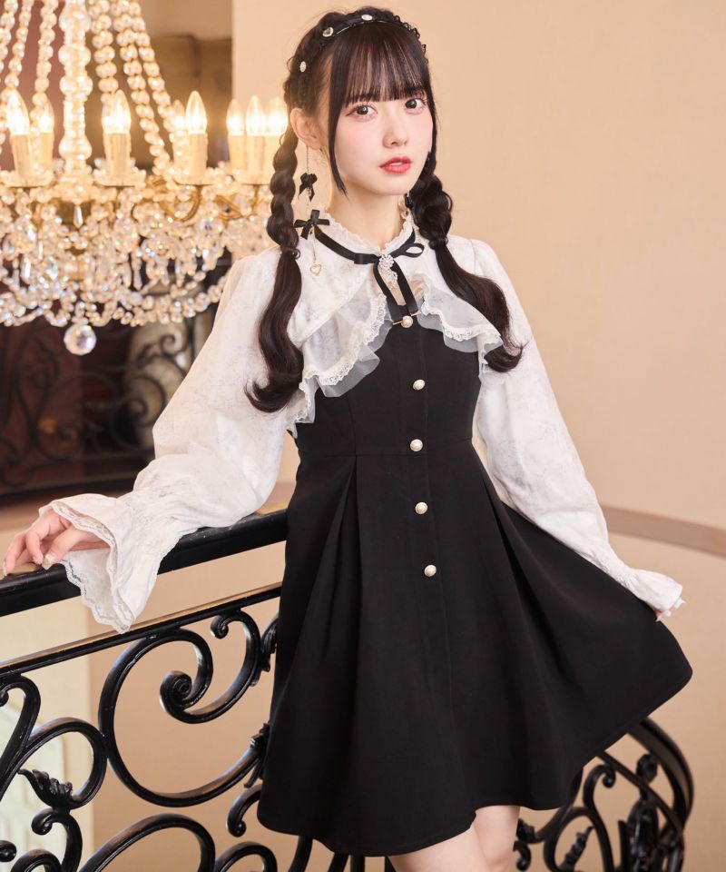 花柄シアーラッフルワンピース | Rlab store