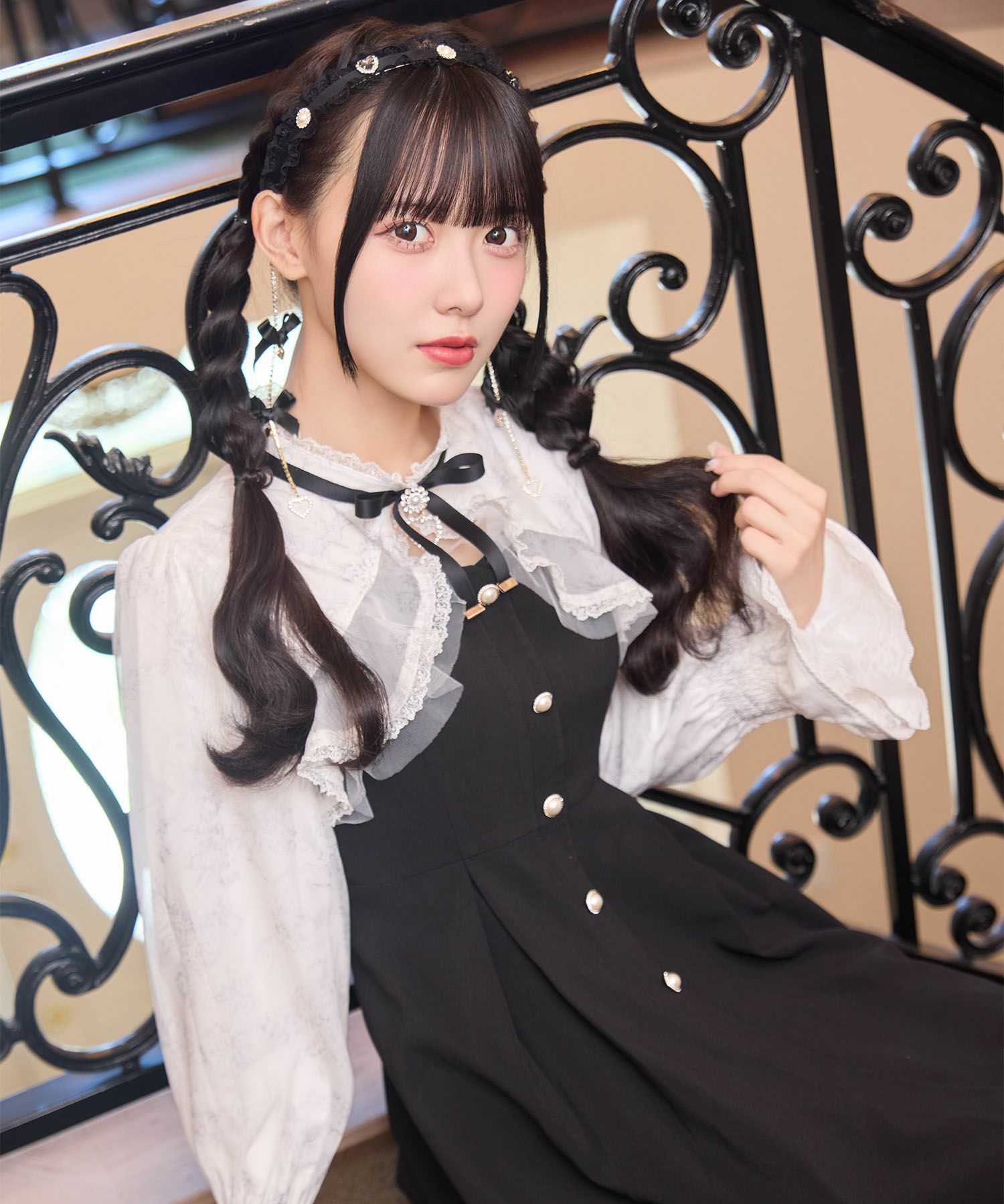 花柄シアーラッフルワンピース | Rlab store
