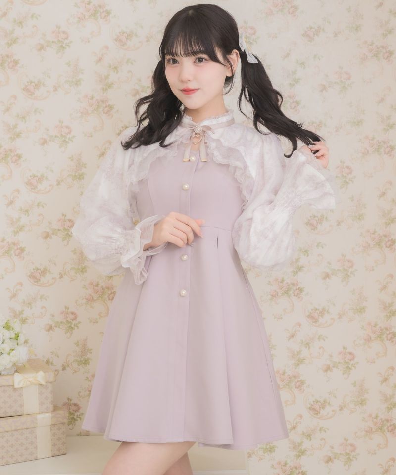未使用✨L'EST ROSE ワンピース アシンメトリー ラッフル フリル 薔薇 未使用✨L'EST ROSE ワンピース アシンメトリー ラッフル フリル