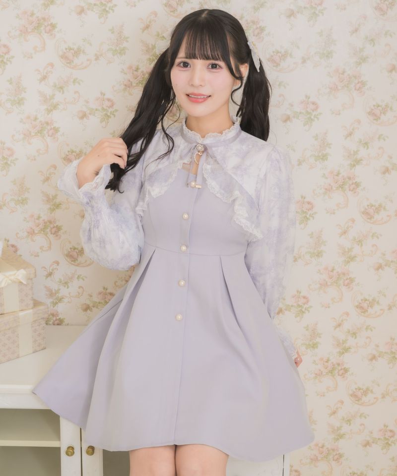 花柄シアーラッフルワンピース | Rlab store