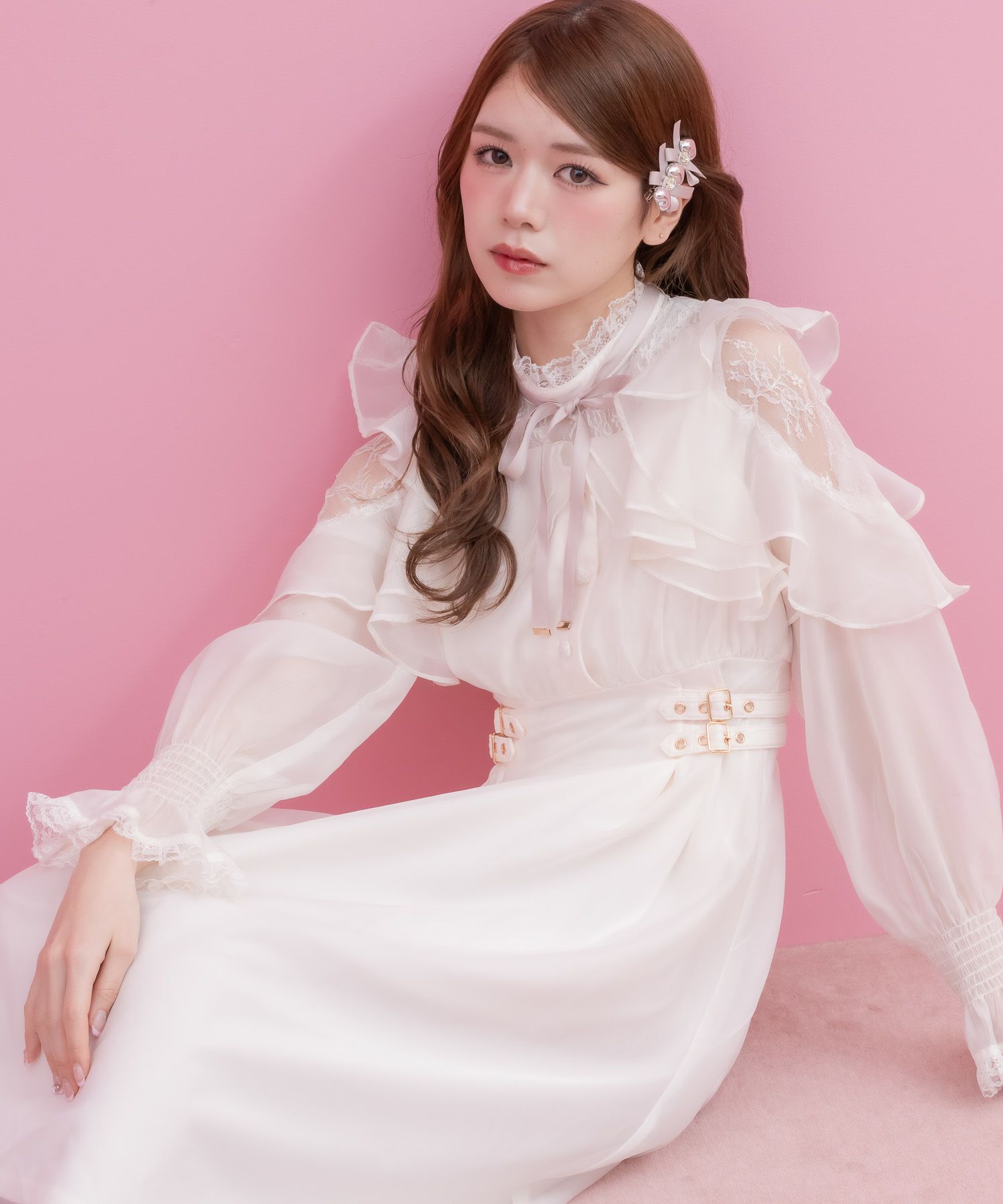 こ*涼様 美品 tricotCOMMEdesGARCONS ラップ ロングワンピ RESEXXY 【S】ラグランスリーブニットワンピース（モカ