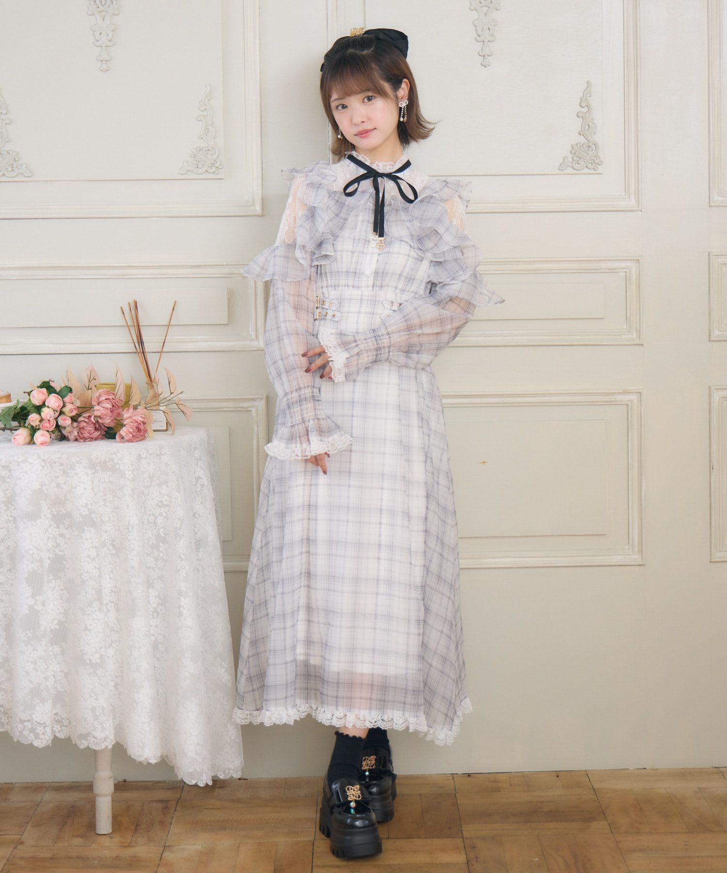 ラッフルロングワンピース | Rlab store