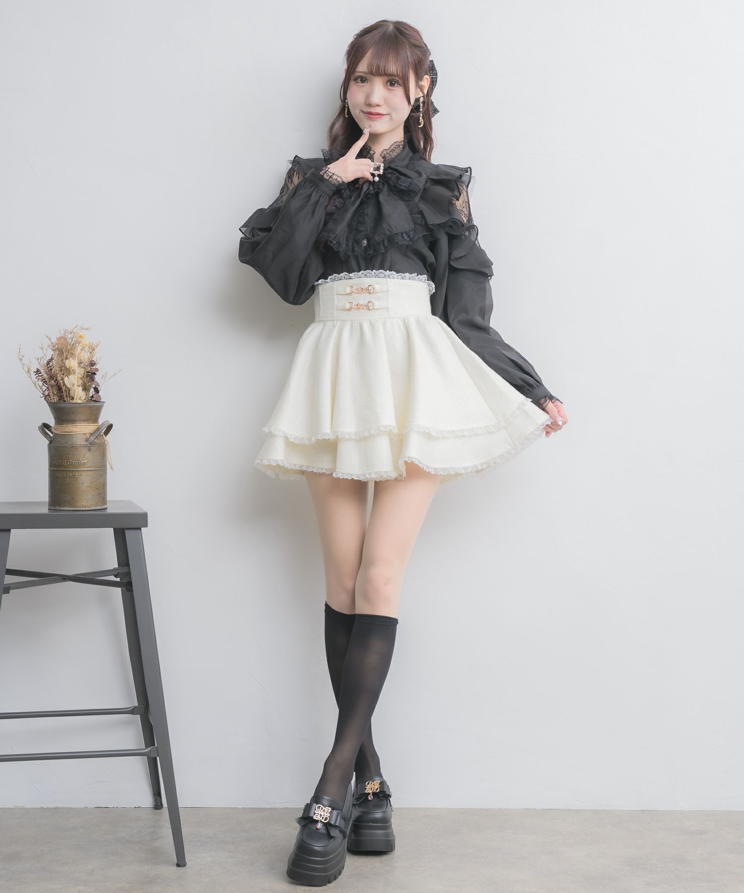 肩レーシーフリルブラウス | Rlab store