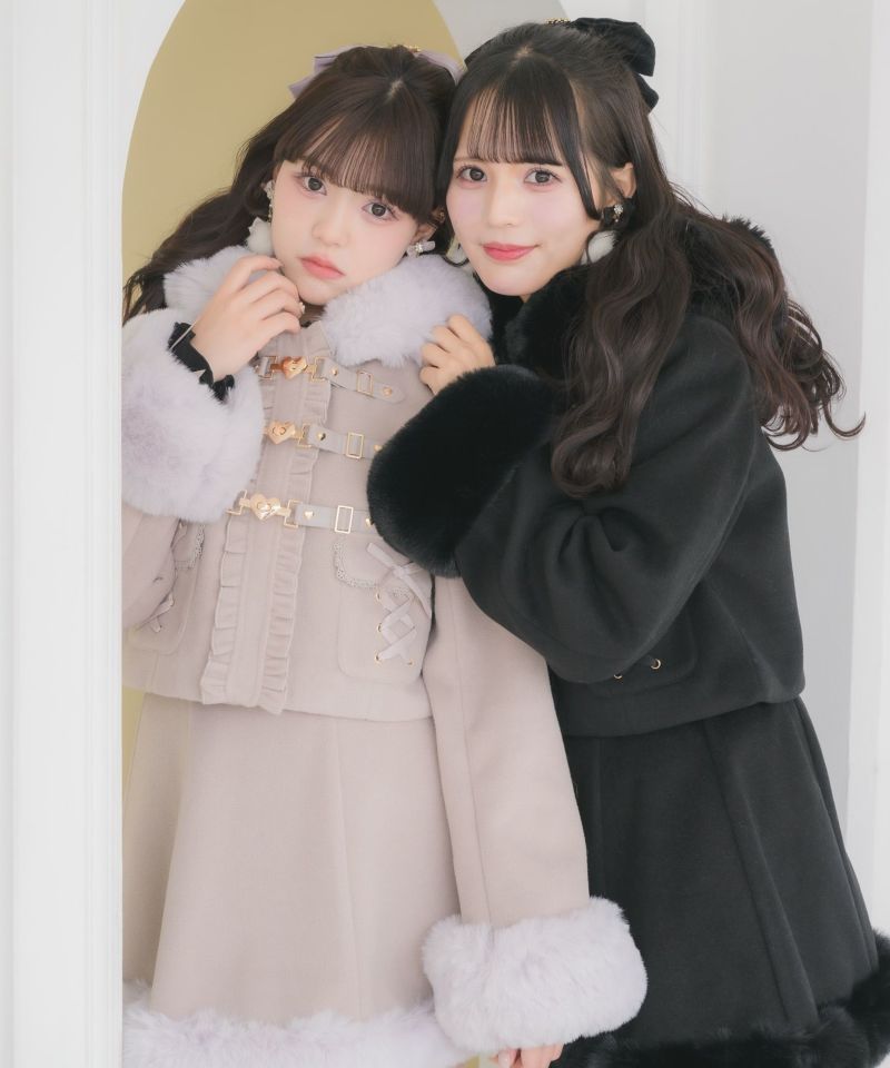 ハートバックルショートコート | Rlab store