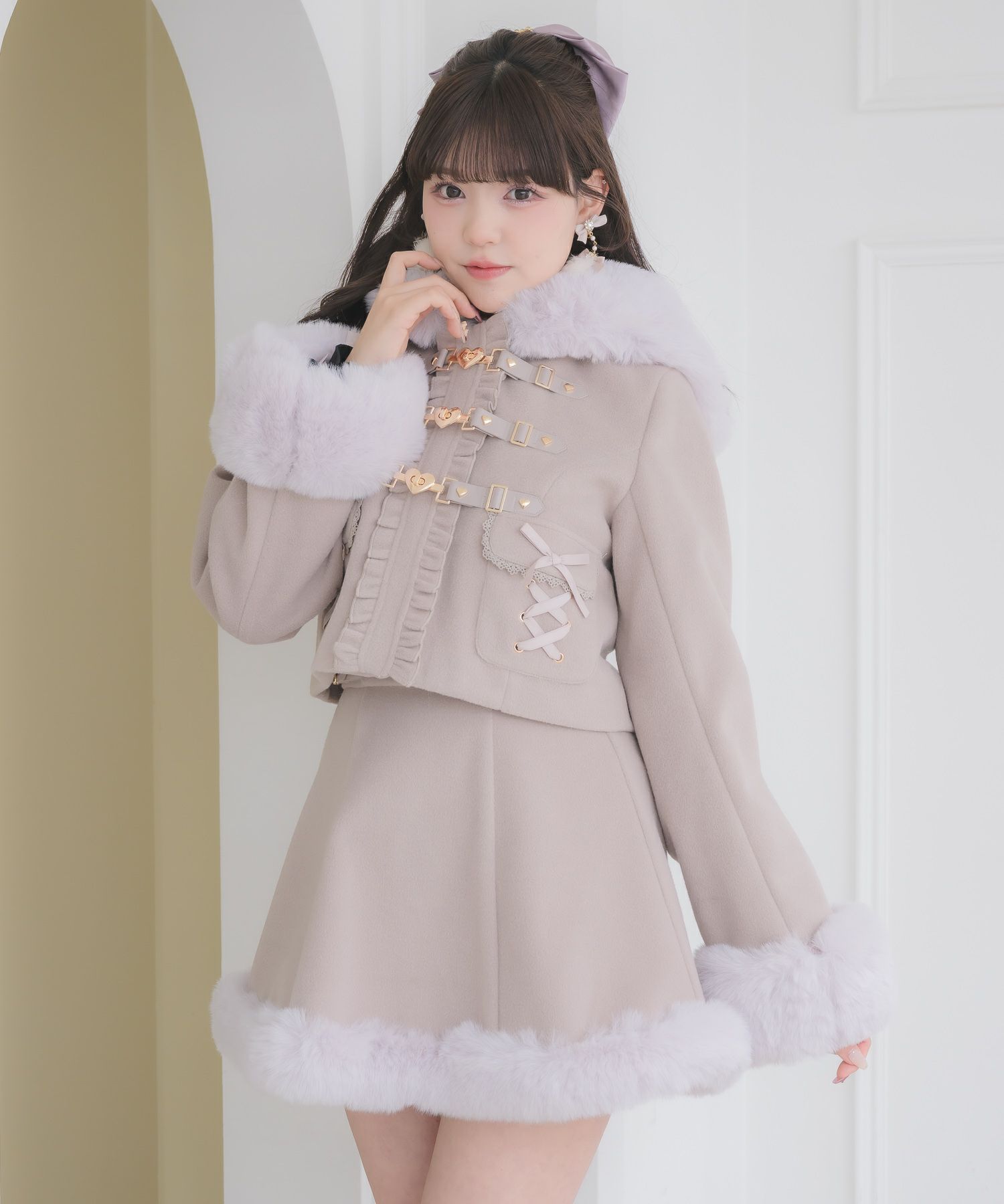 ハートバックルショートコート | Rlab store