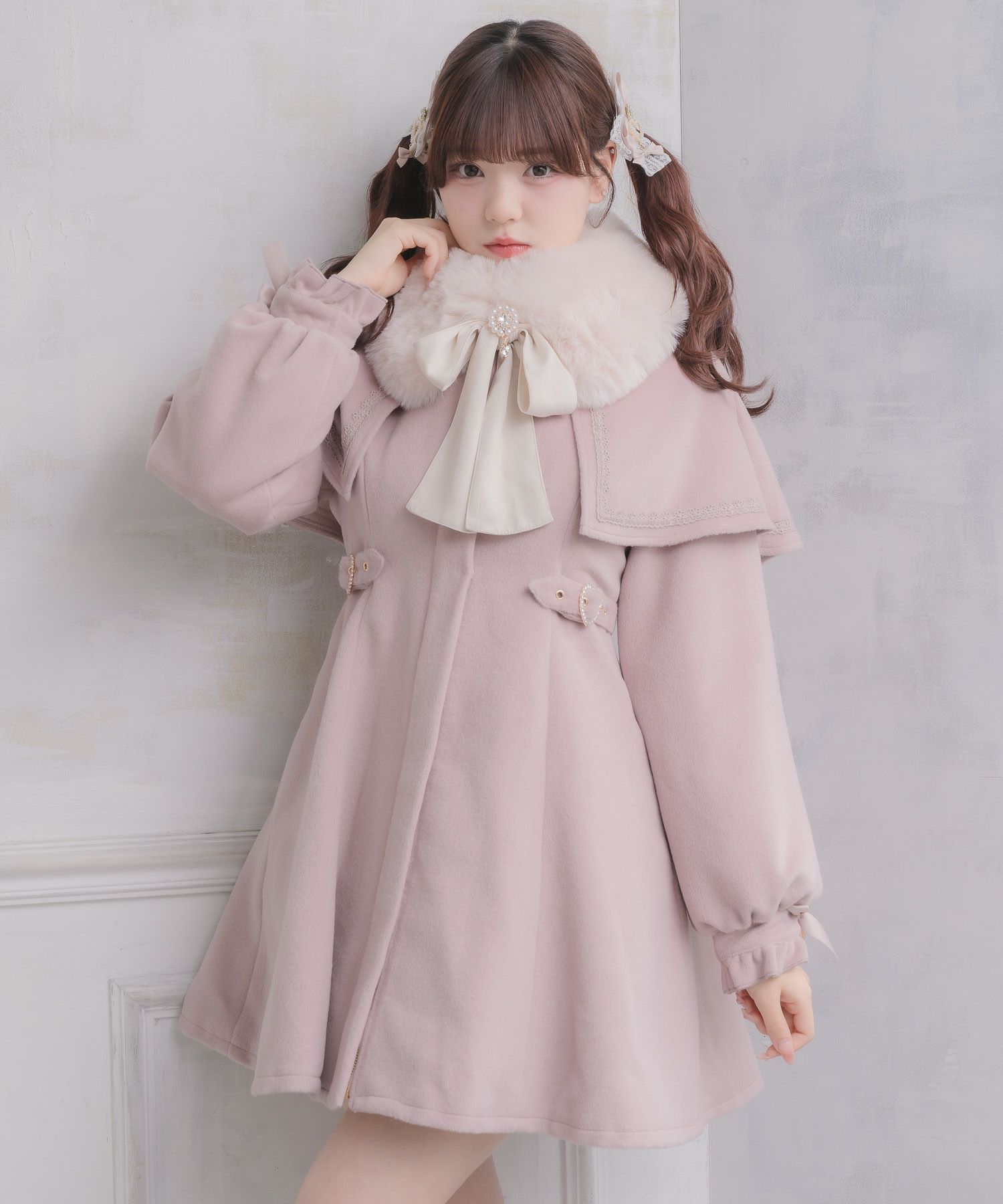 マルチWAYケープファーカラーコート | Rlab store
