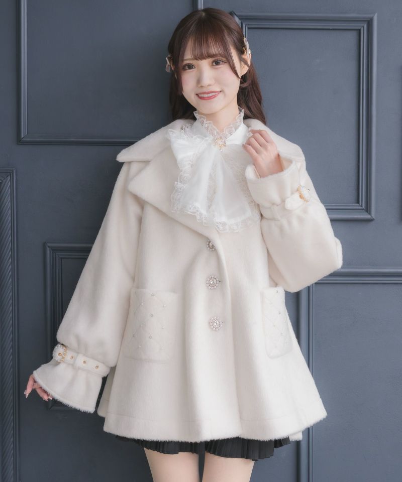 最終値下げ　viaggio blu ベージュキルティングコート　美品 セール】 【WEB限定・洗える】COINTET / 中綿キルティングコート