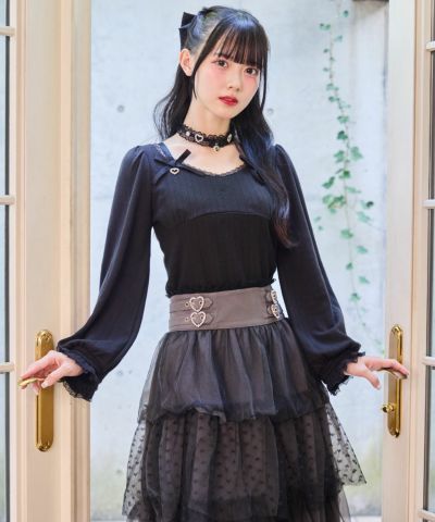 トップス ryota チョーカー付きシアートップス | Rlab store
