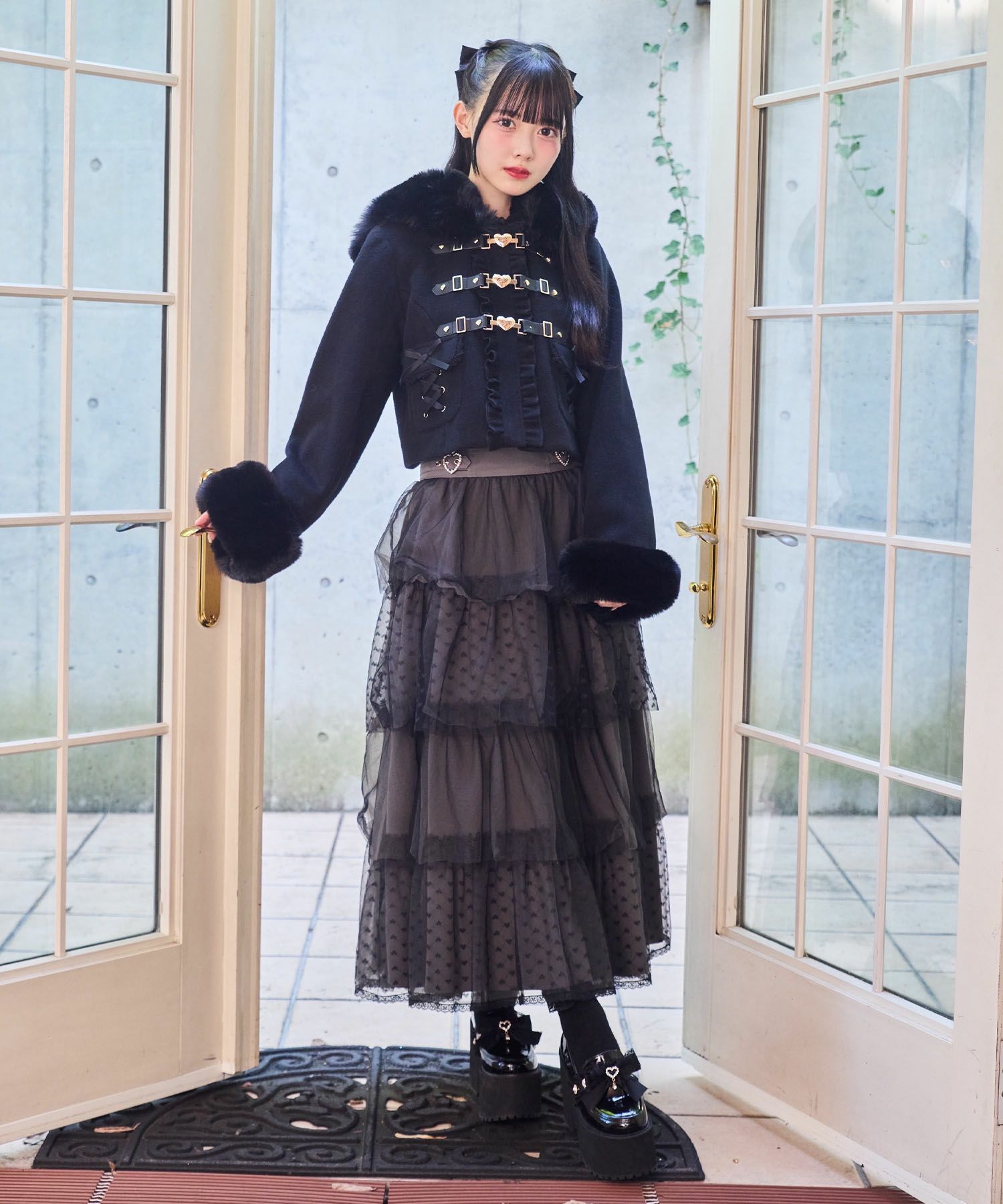dreamy doll house ハートスカート dreamy doll house ハートスカート Dreamy Dollhouse Round Collar JSK