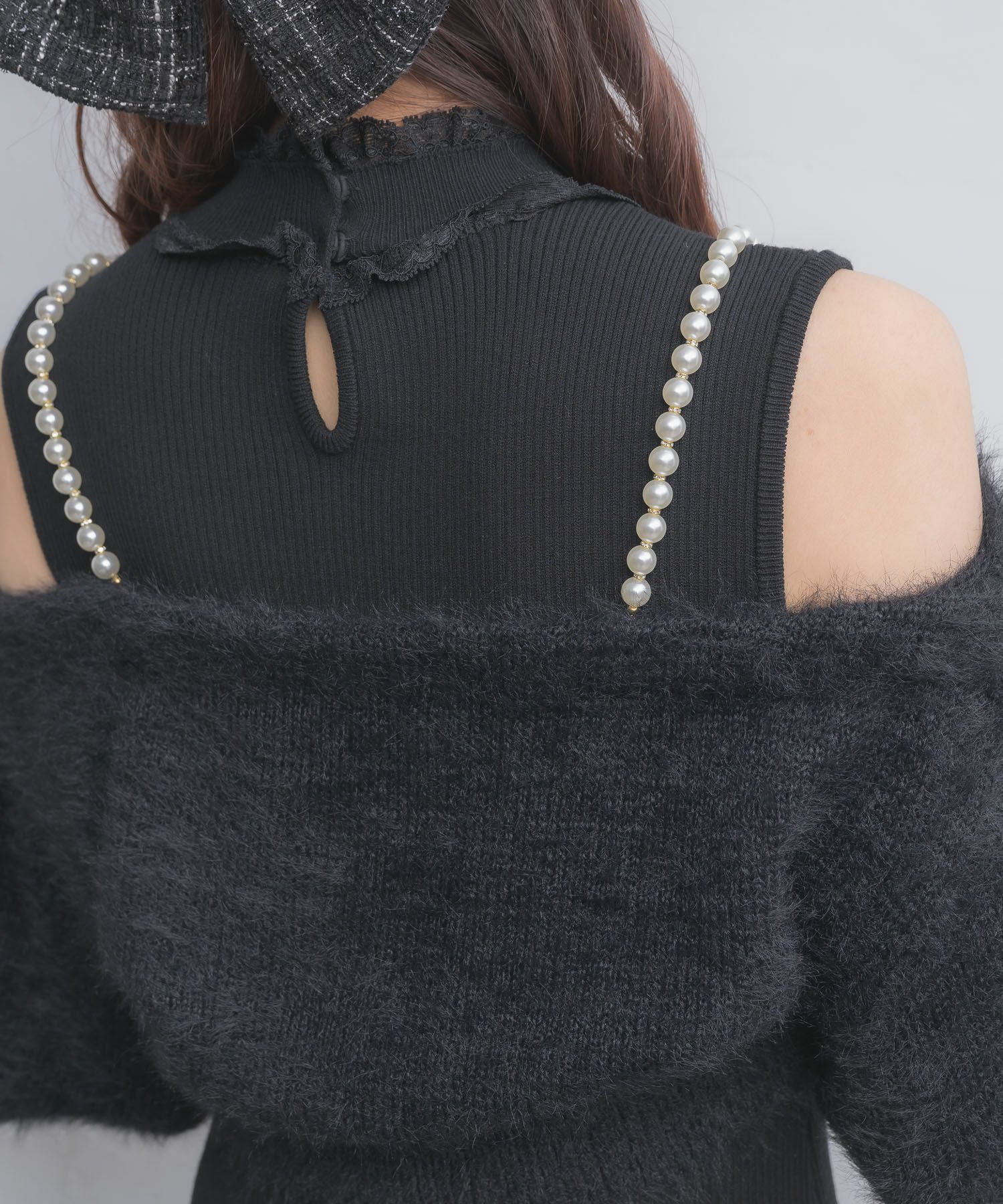 ニットワンピース×オフショルカーデセット | Rlab store