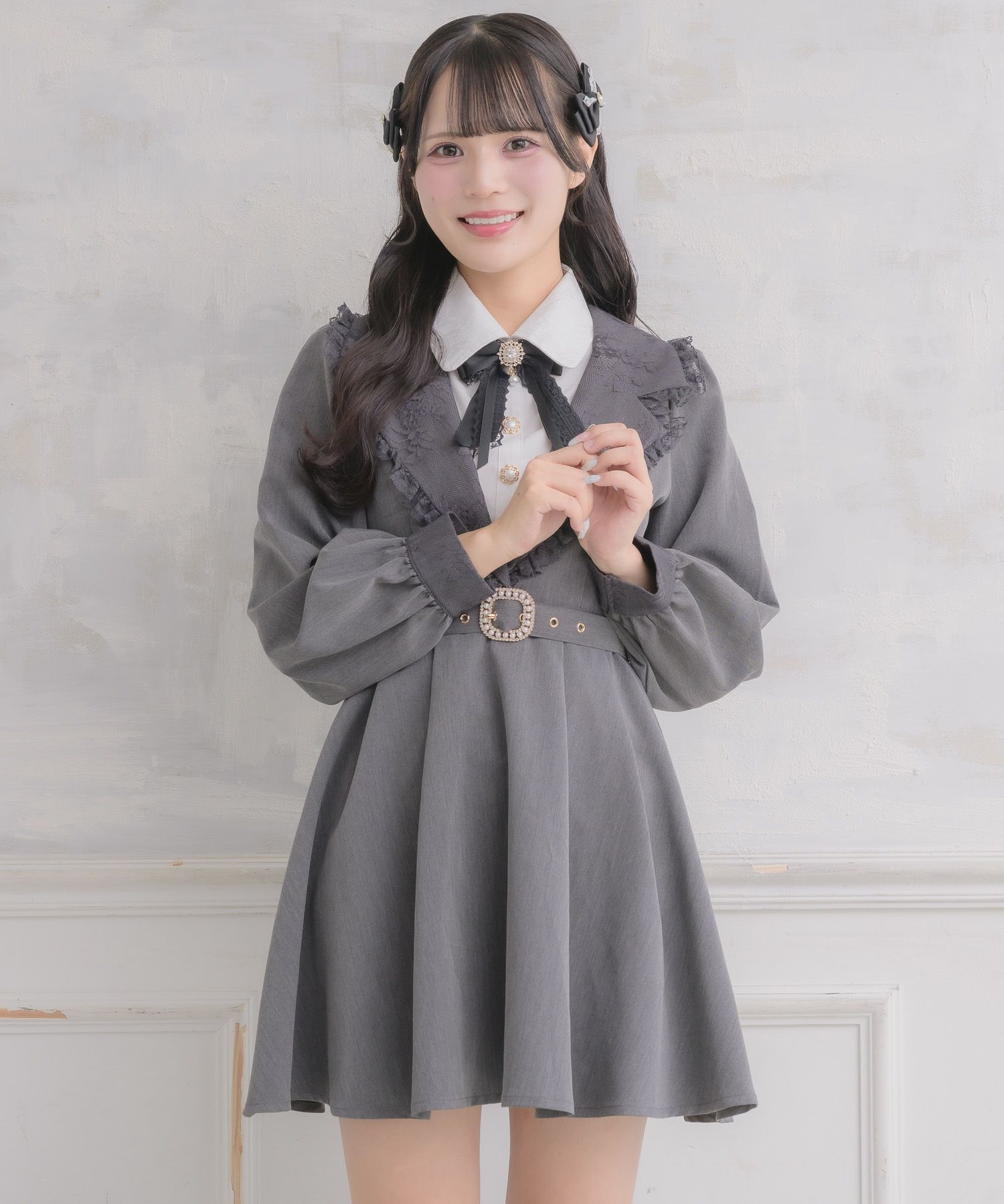 テーラー衿デザインワンピース | Rlab store