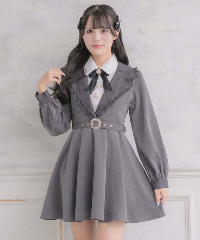 テーラー衿デザインワンピース | Rlab store