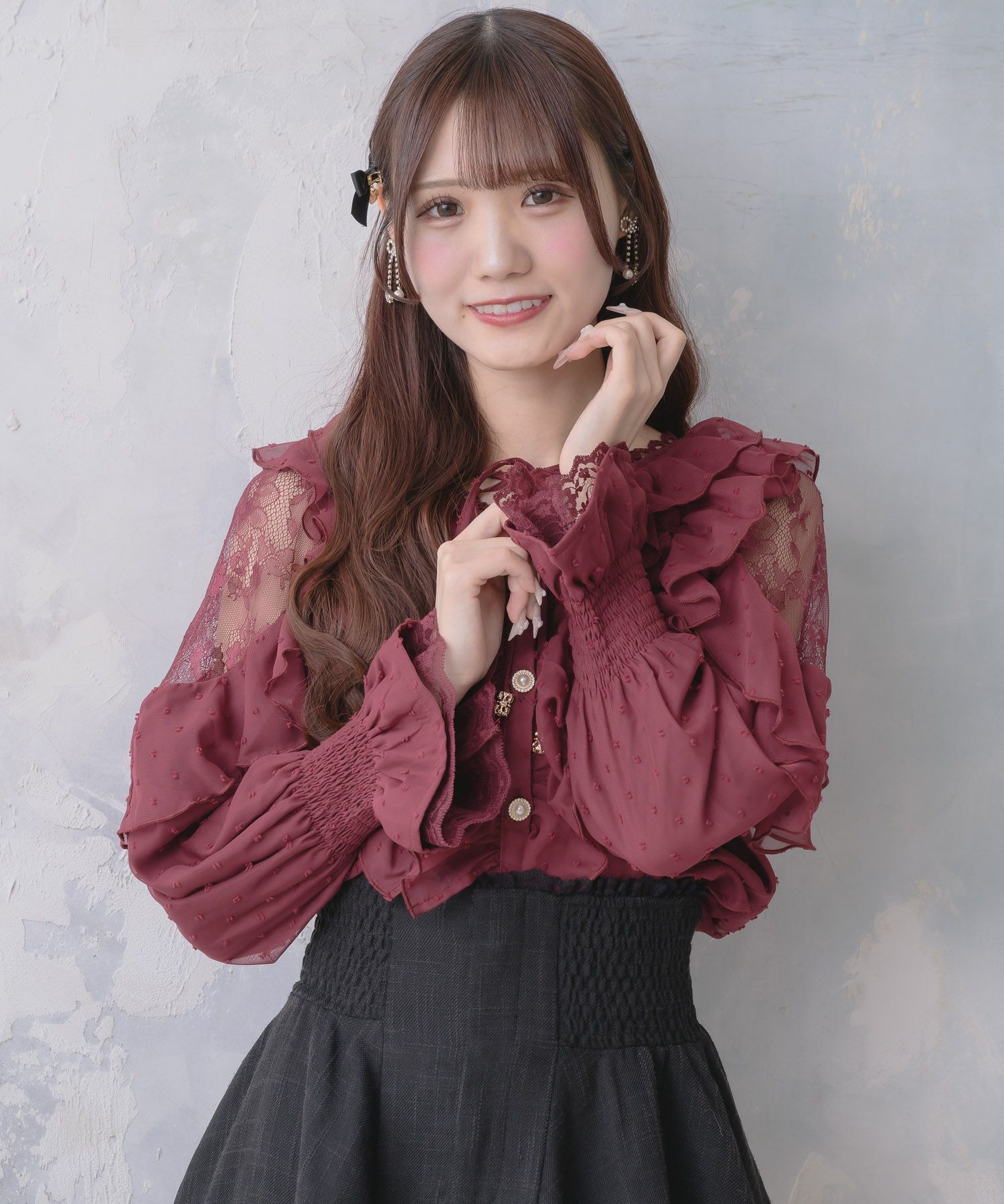 トップス coz クロスネックフリルブラウス | Rlab store