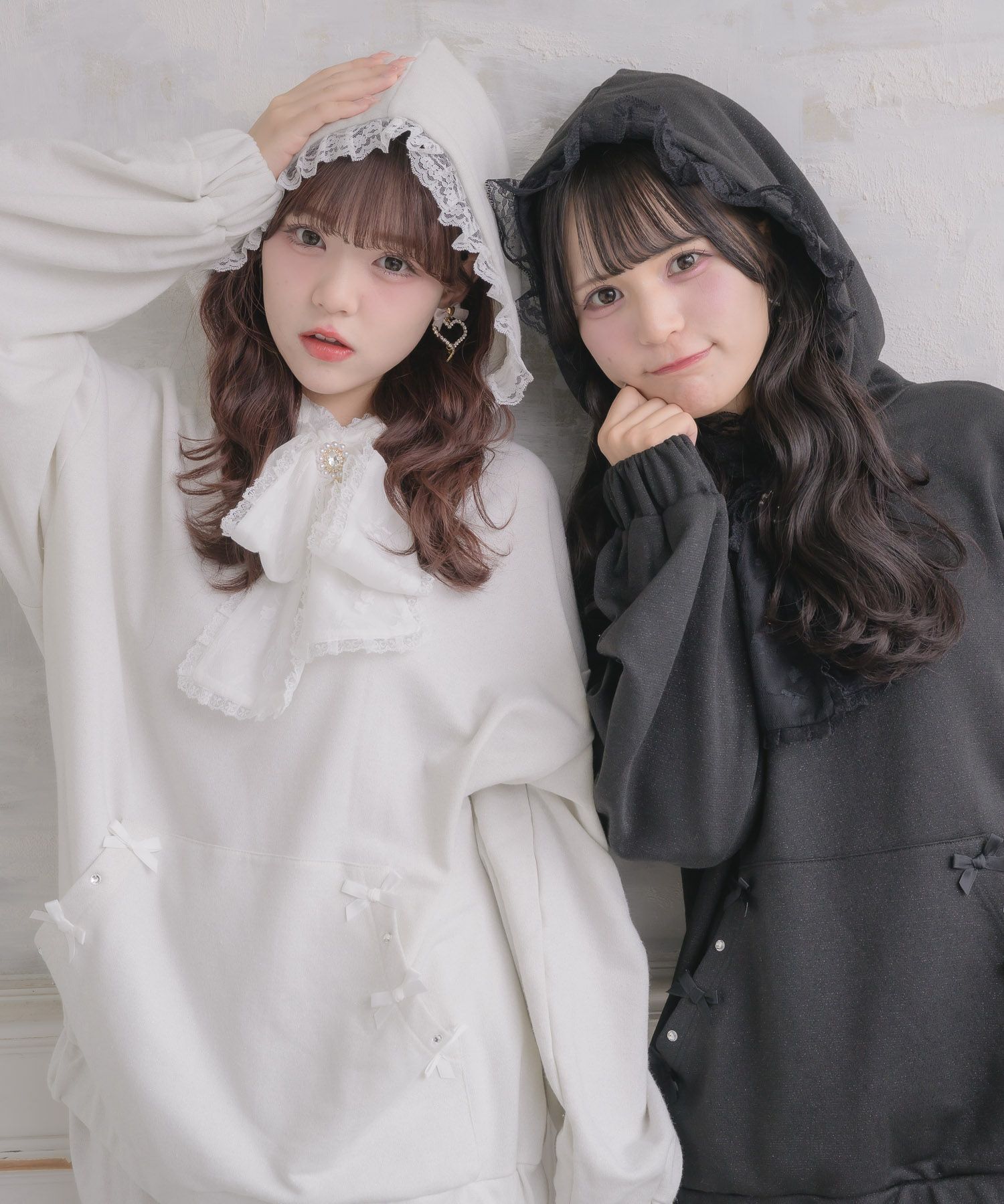 リボンデザインフーディーセットアップ | Rlab store