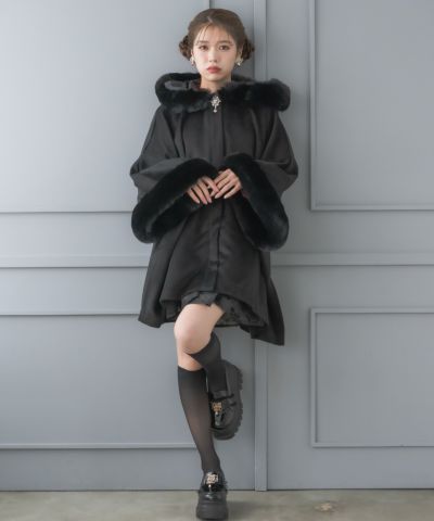 ROJITA うさみみファーコート 黒 ロジータ ROJITA うさみみファーコート （ブラック