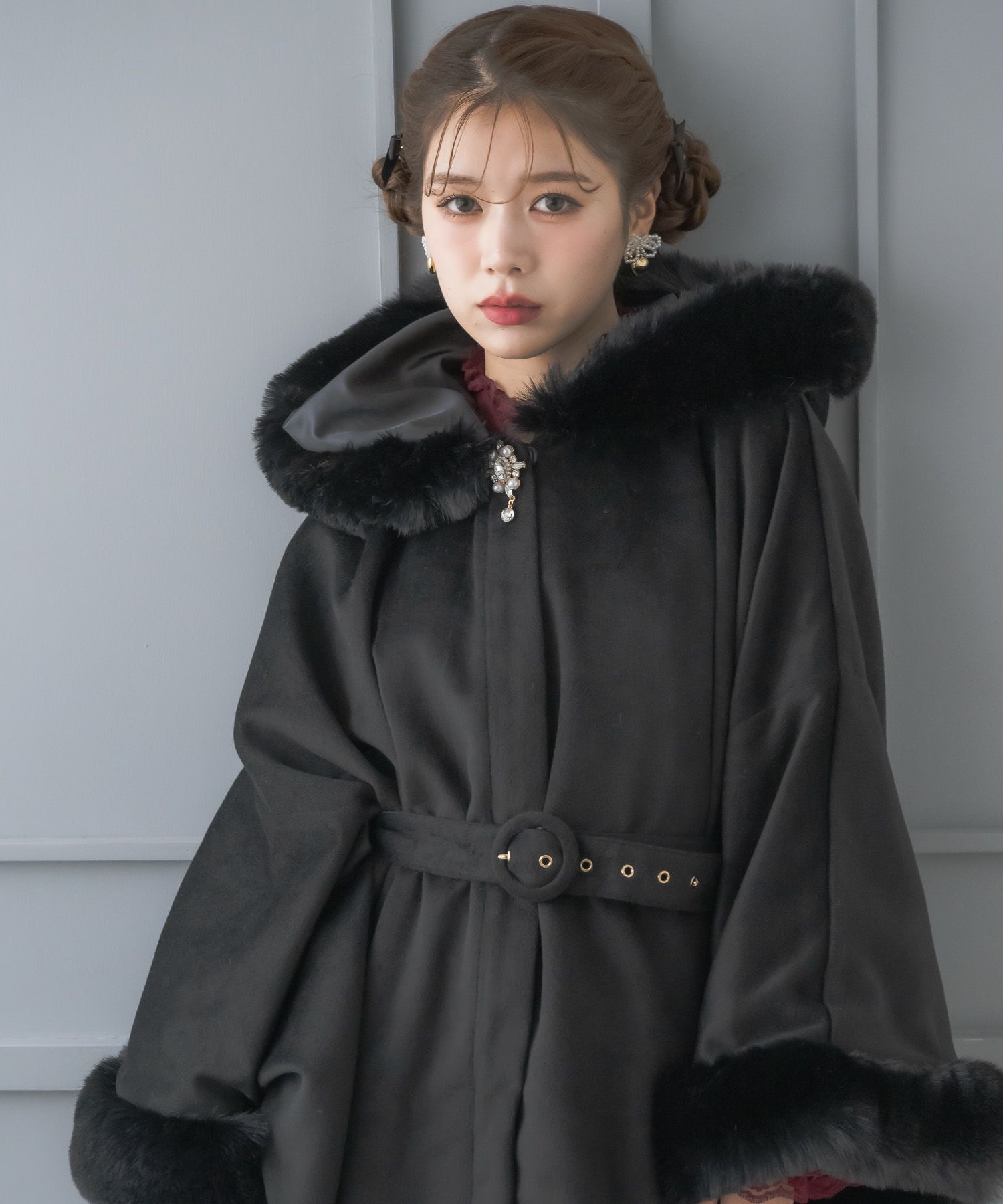 マルチWAYケープファーカラーコート | Rlab store