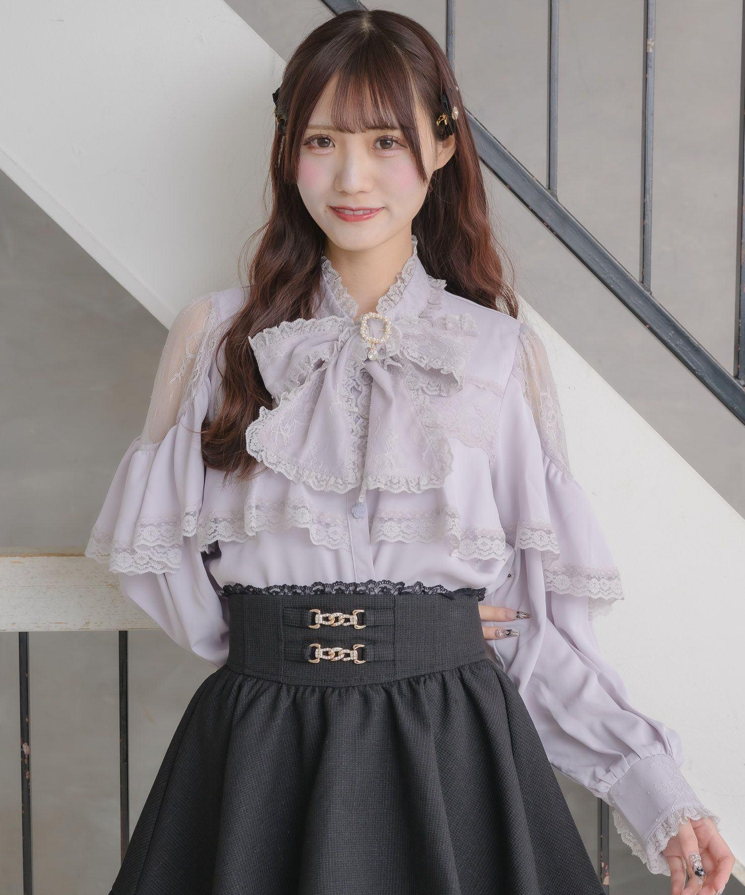 モワティエ レース切り替えブラウス 楽天市場】【中古】 Moi-meme