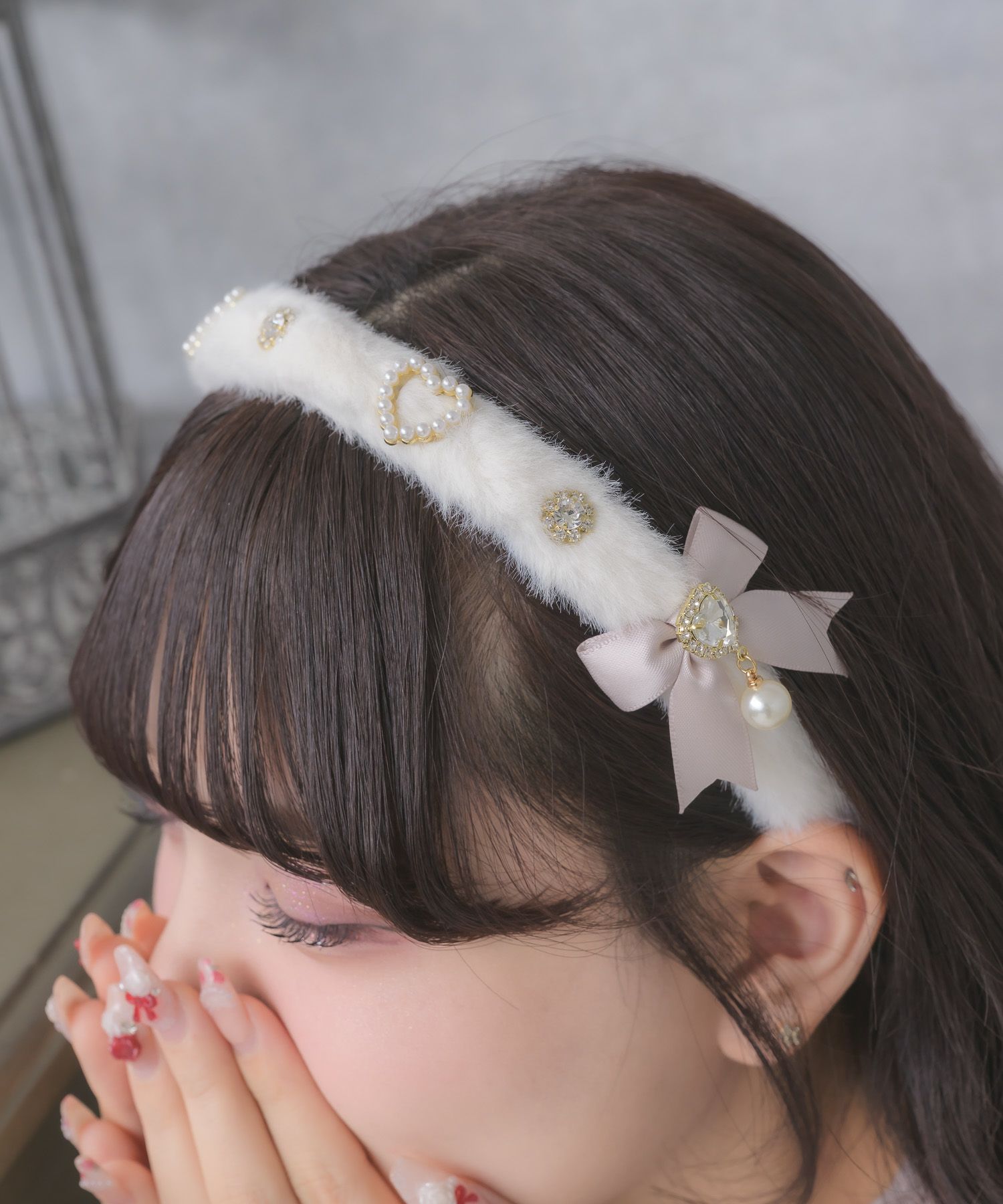 ビジュリボンふわふわカチューシャ | Rlab store
