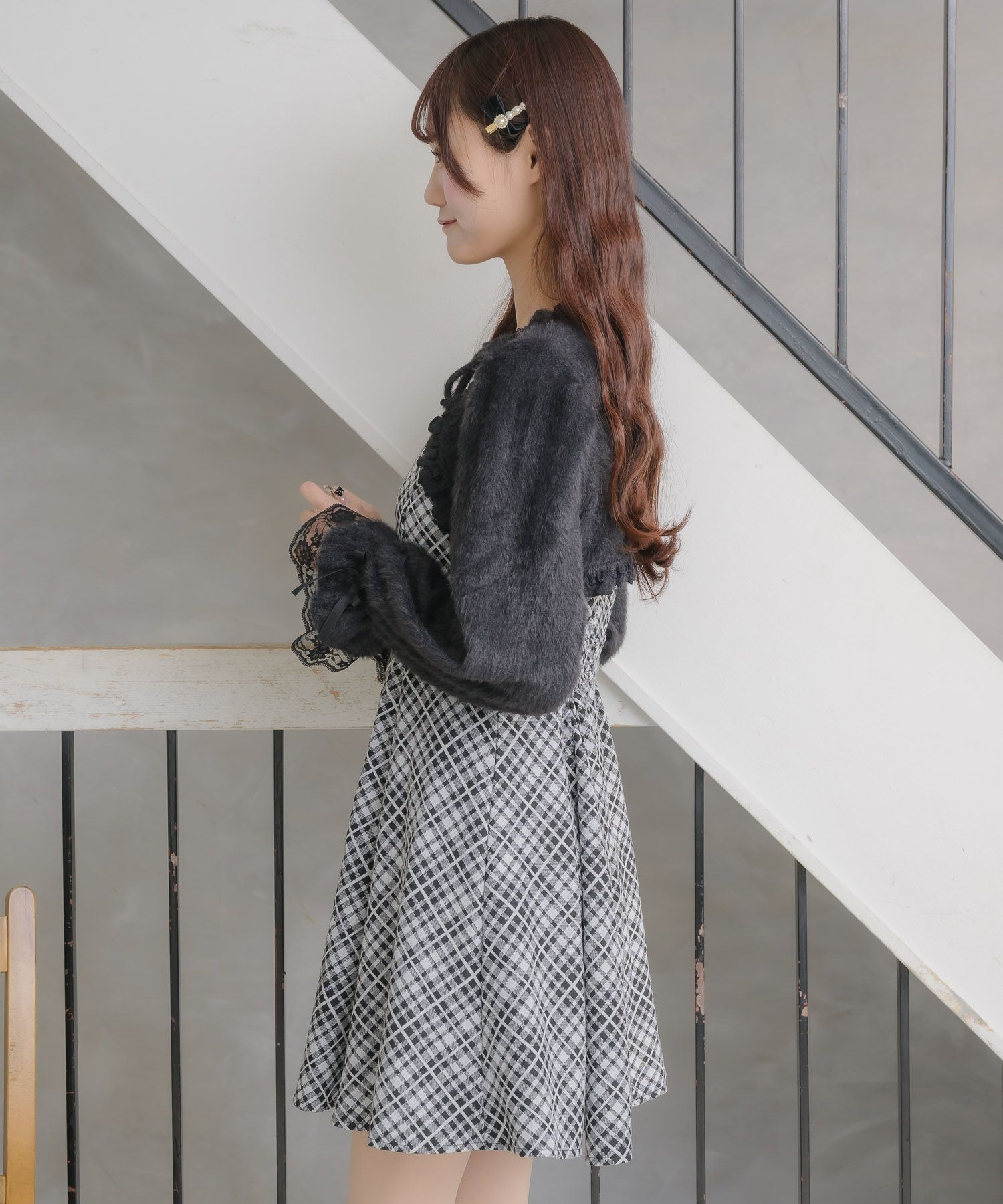 シャギーボレロドッキングワンピース | Rlab store