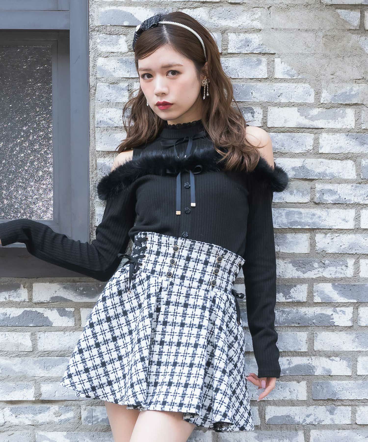 couture BY ROJITA オフショルテレコドキングワンピース セール】オフショルテレコドキングワンピース（ワンピース）｜couture