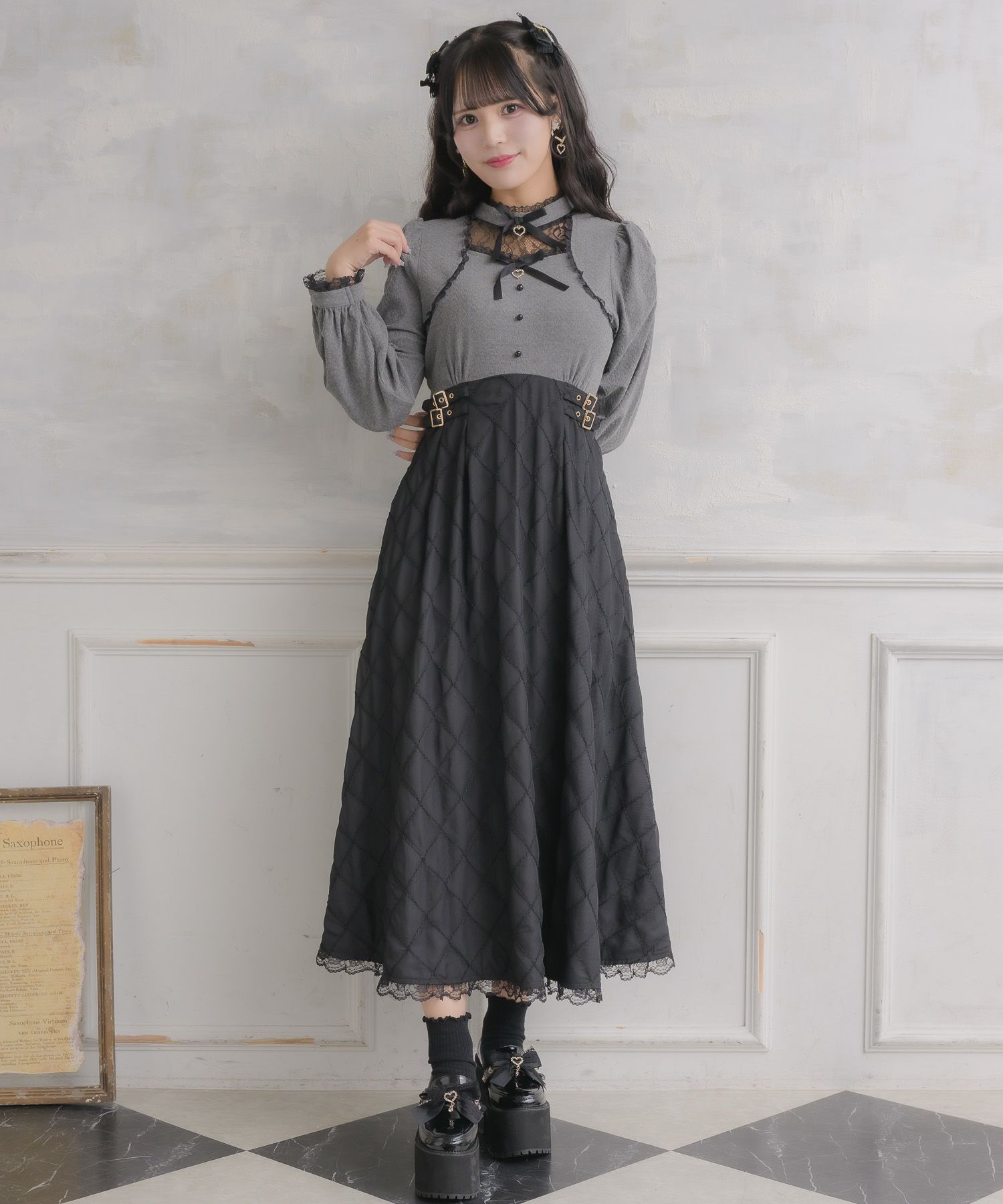 シアーフレアドッキングロングワンピース | Rlab store