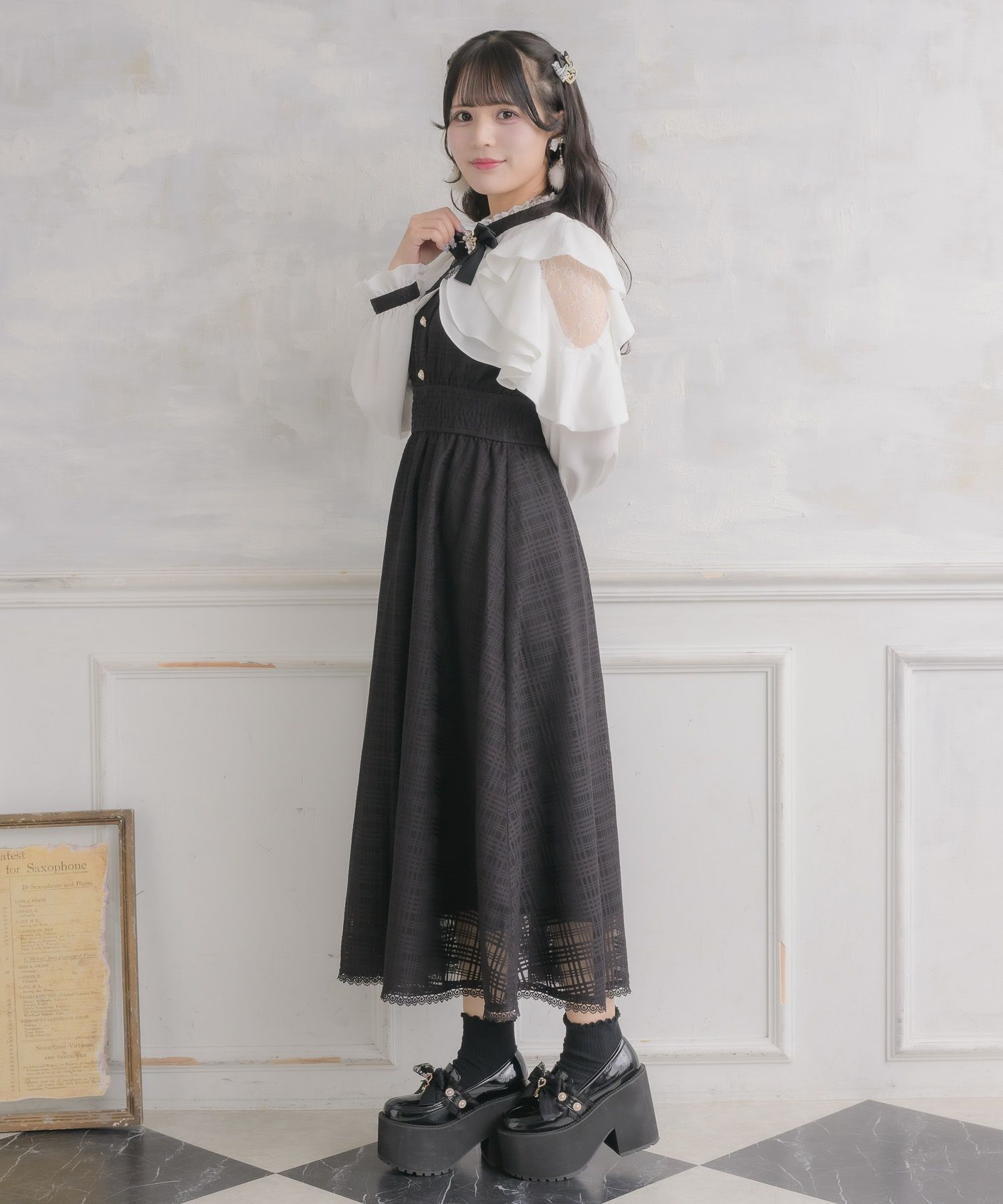 Bibiy. ブラック ラッフルワンピース N. Natural Beauty Basic*｜4wayラッフルワンピース | Rakuten Fashion