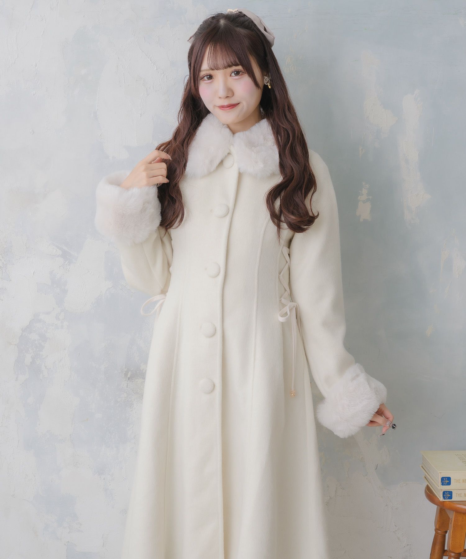 ウエストレースアップロングコート | Rlab store