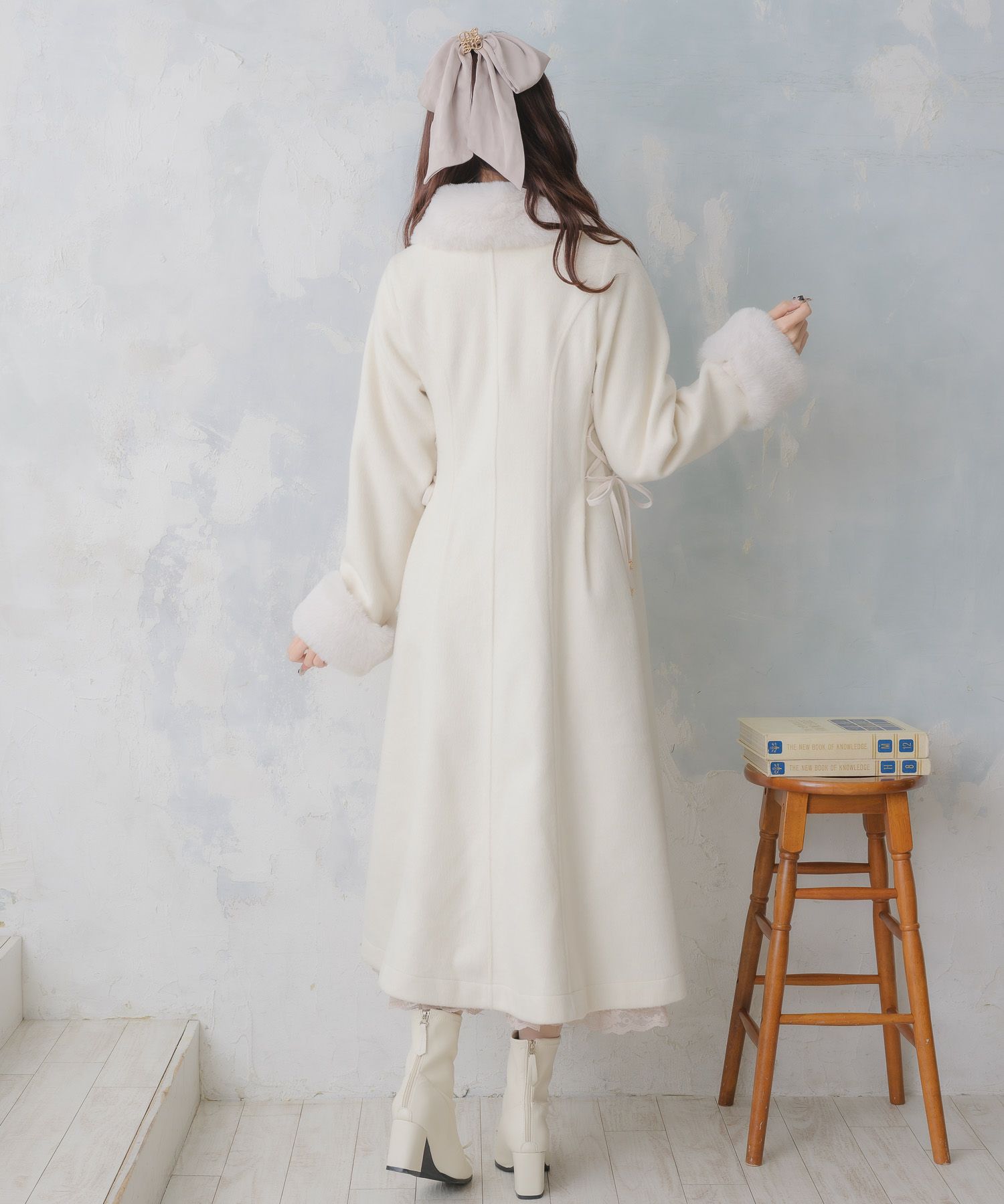 ウエストレースアップロングコート | Rlab store