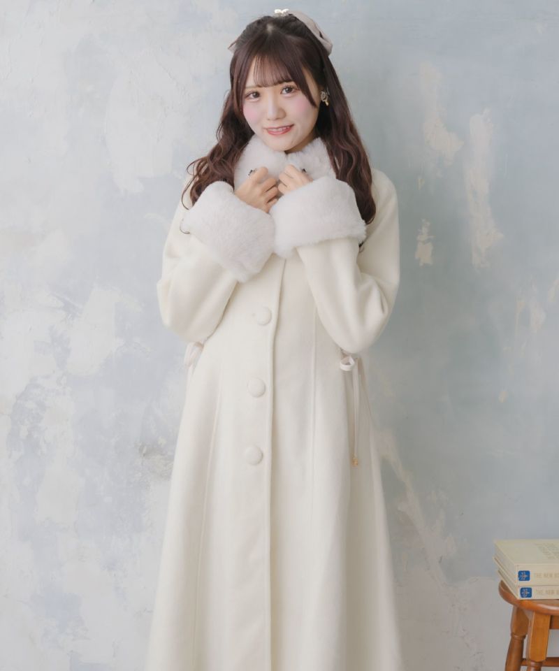 ウエストレースアップロングコート | Rlab store