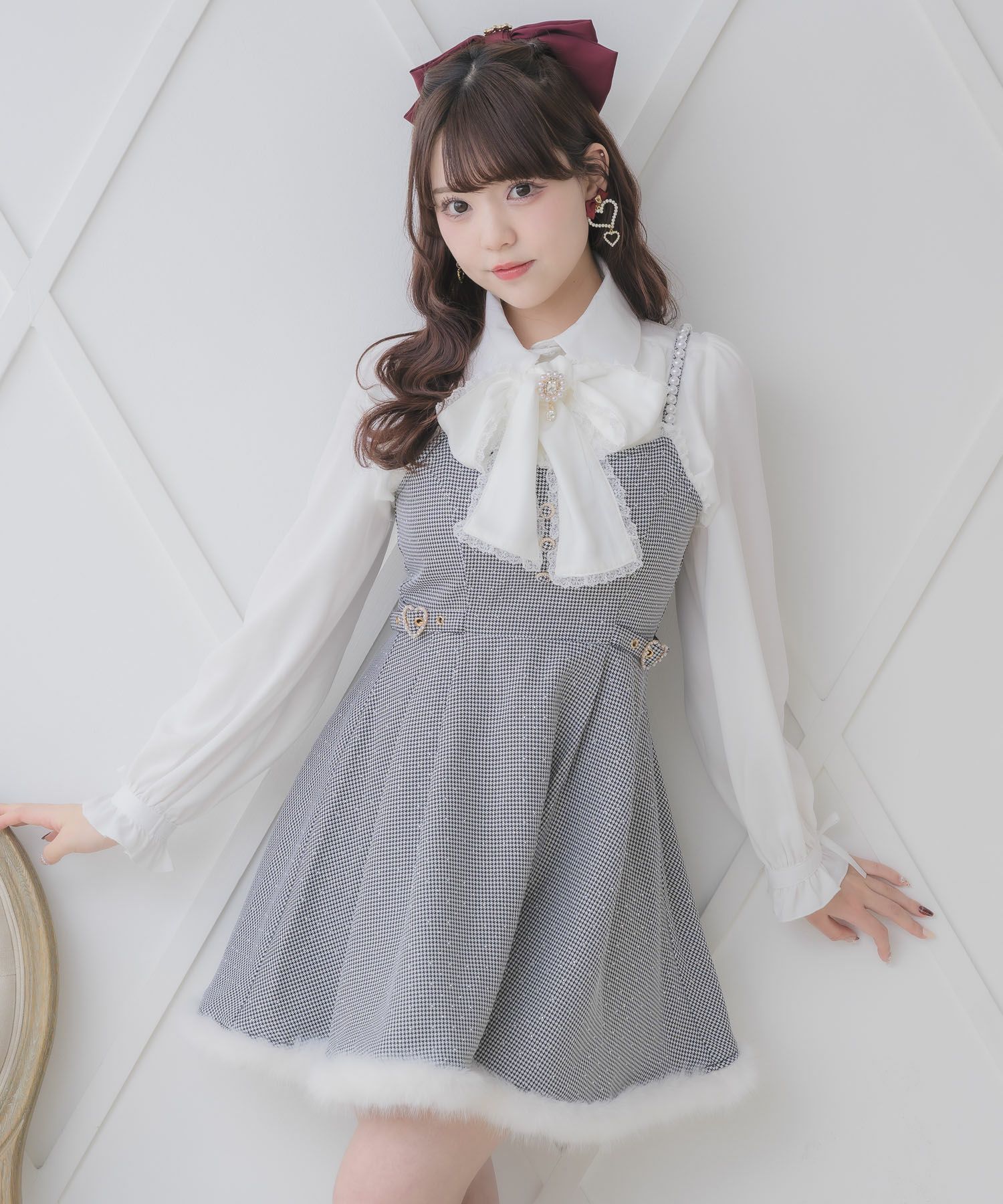 ファー付きキャミワンピース | Rlab store