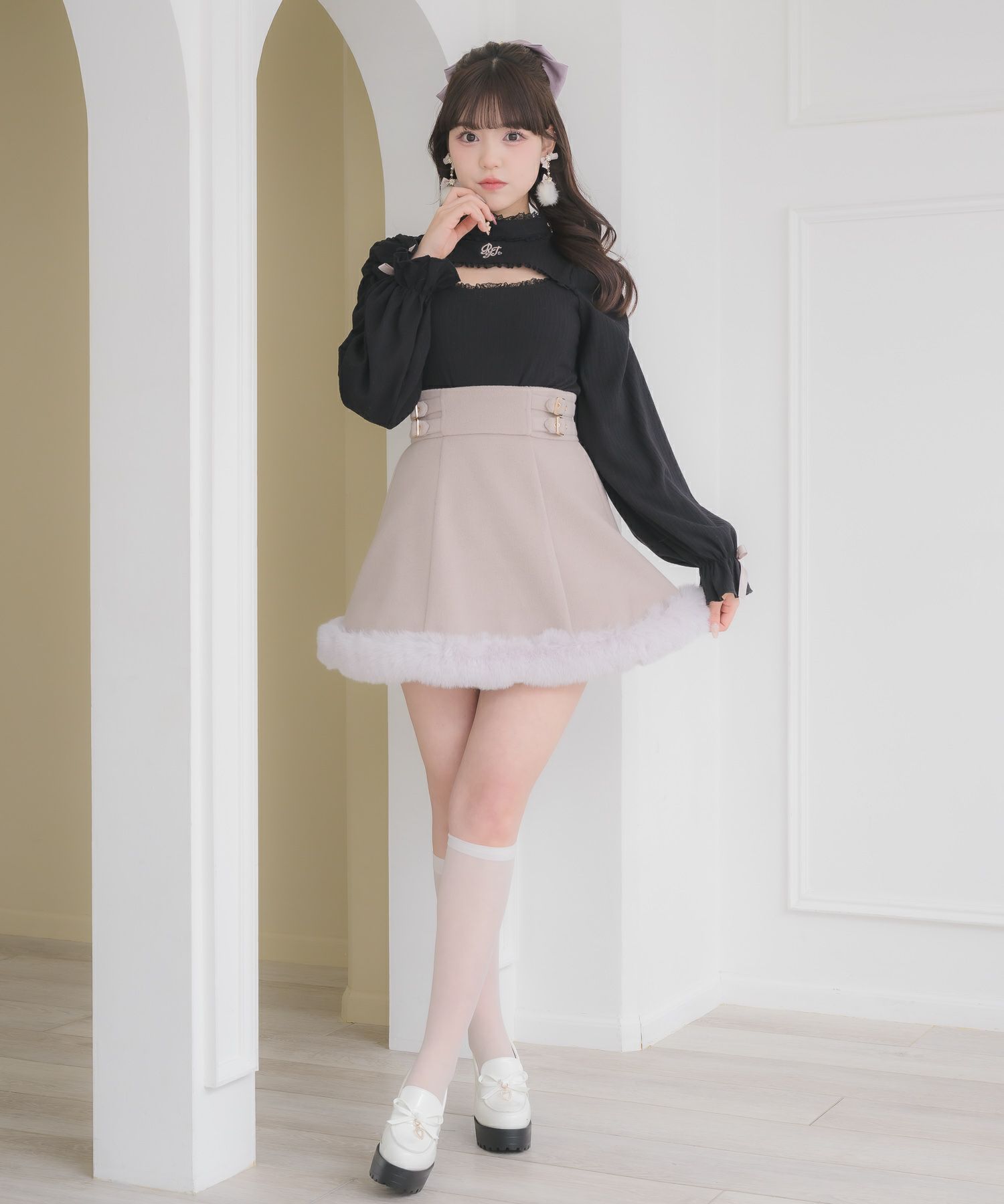 裾ファースカート | Rlab store