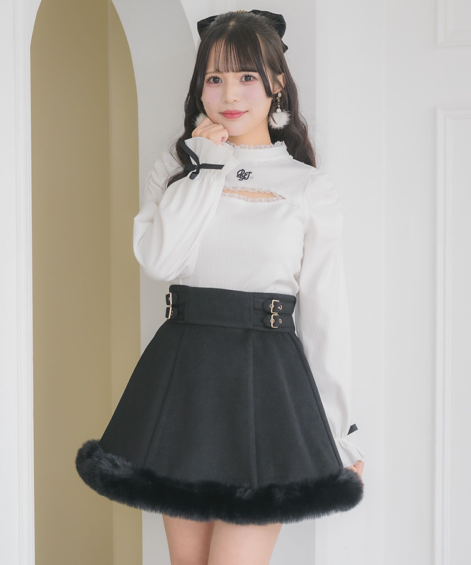 裾ファースカート | Rlab store